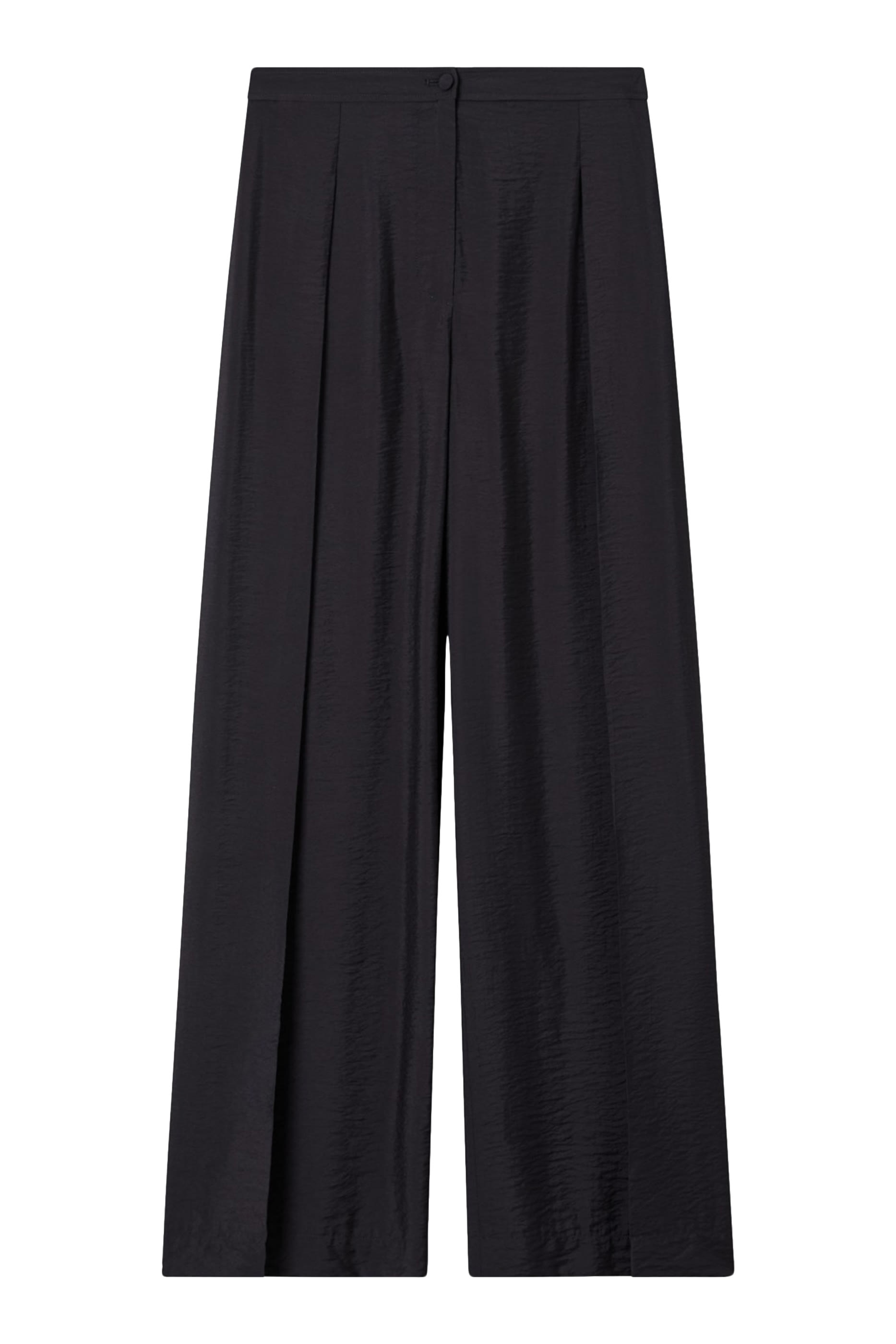 Fluid Techno Rayon Straight-Leg Trousers