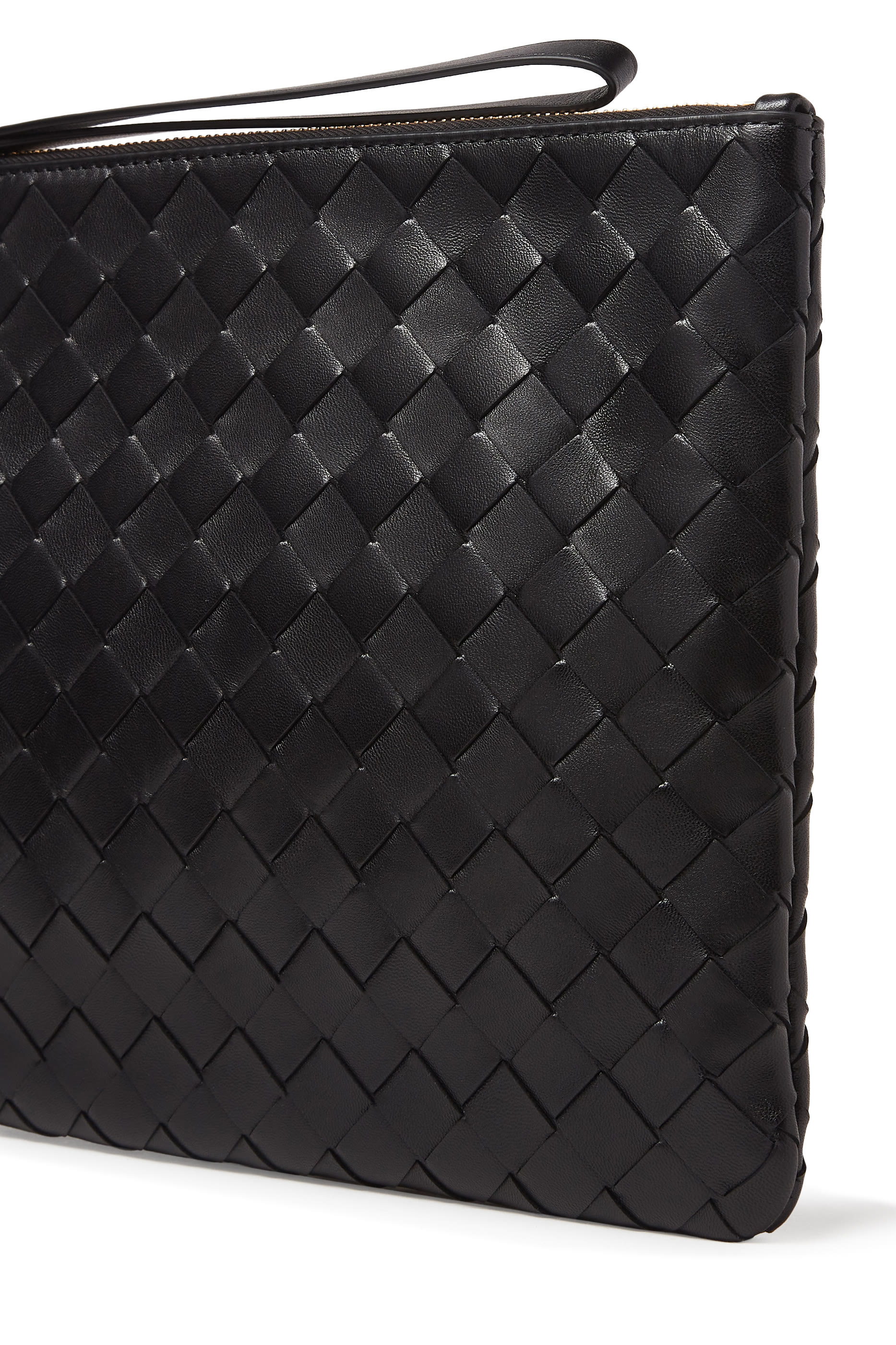 Medium Intrecciato Leather Pouch