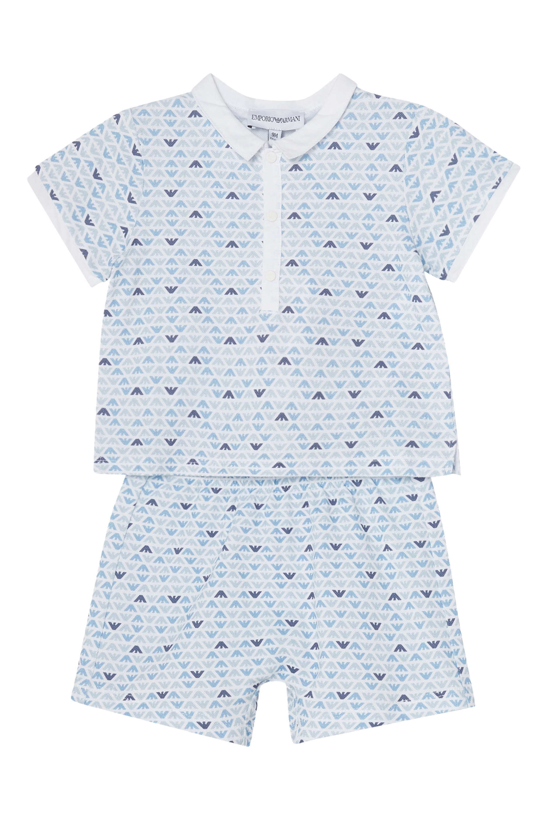 Kids Eagle Polo Shirt & Shorts Set