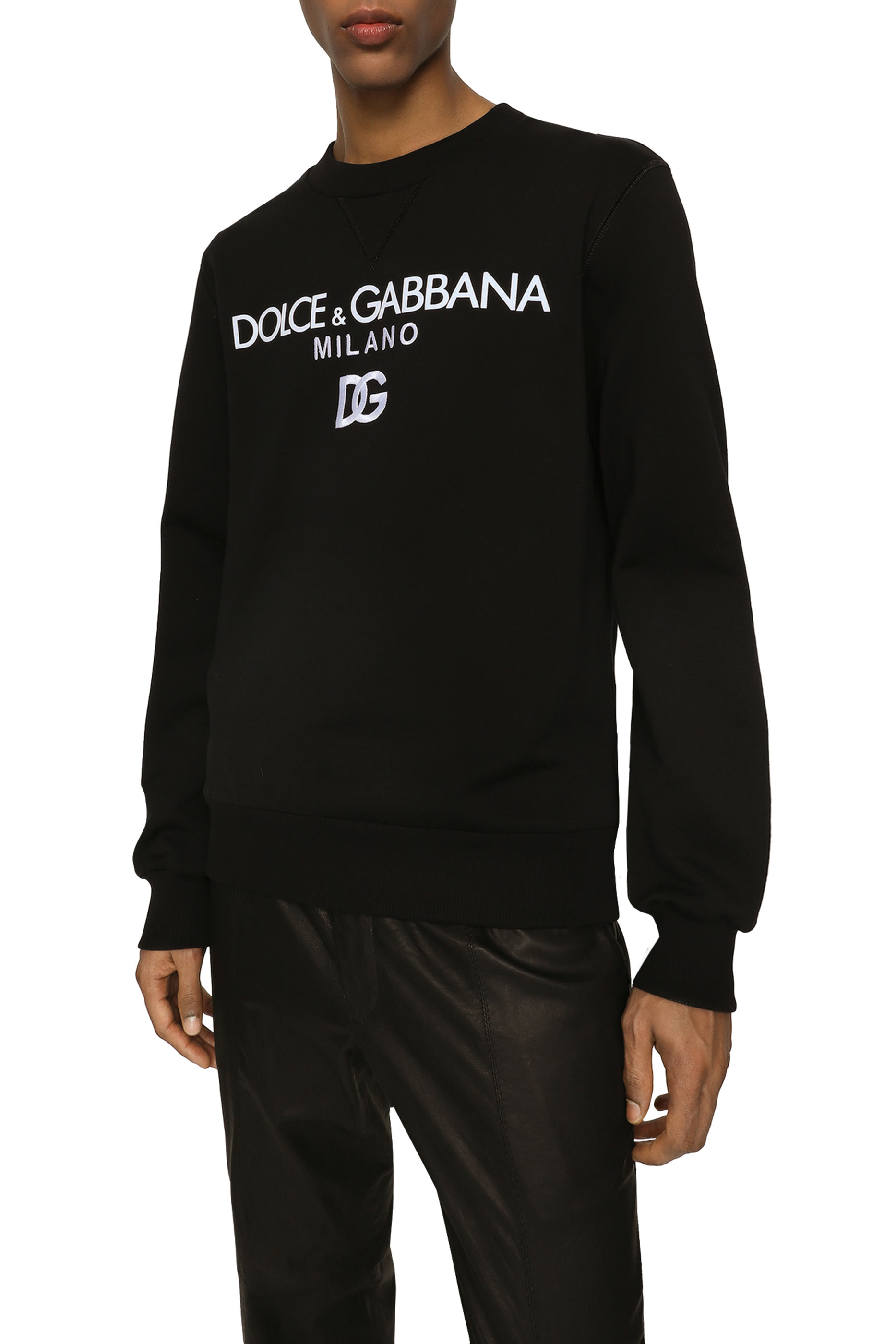  Jersey Sweatshirt with DG Embroidery
