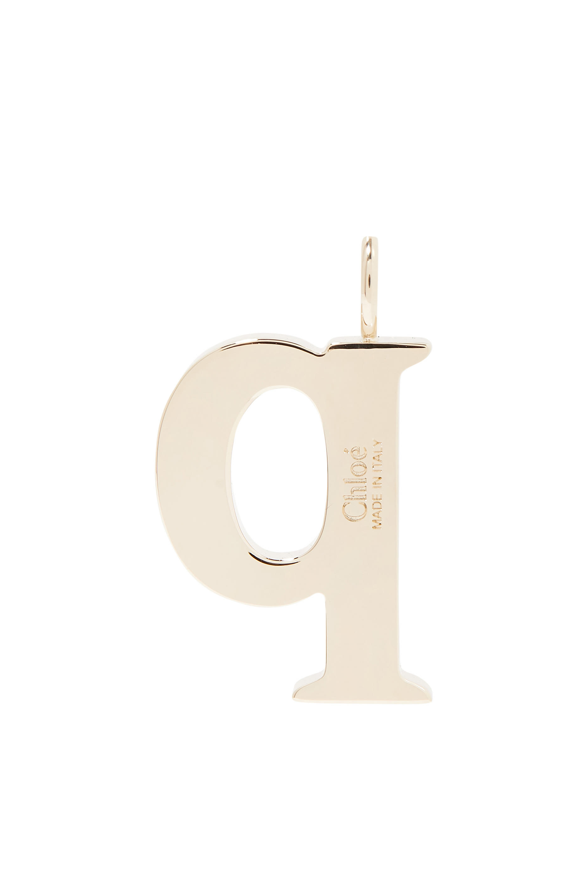 P Alphabet Charm, Brass