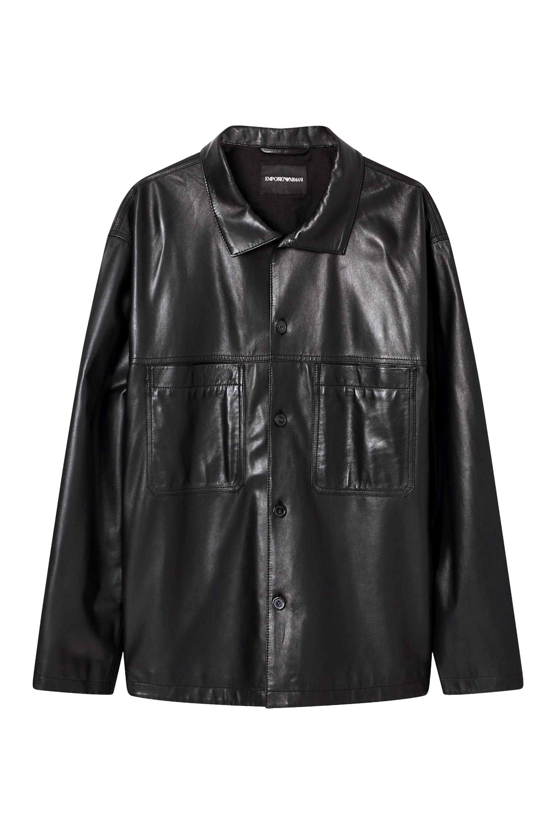Ultra Light Lambskin Nappa Leather Shirt Jacket