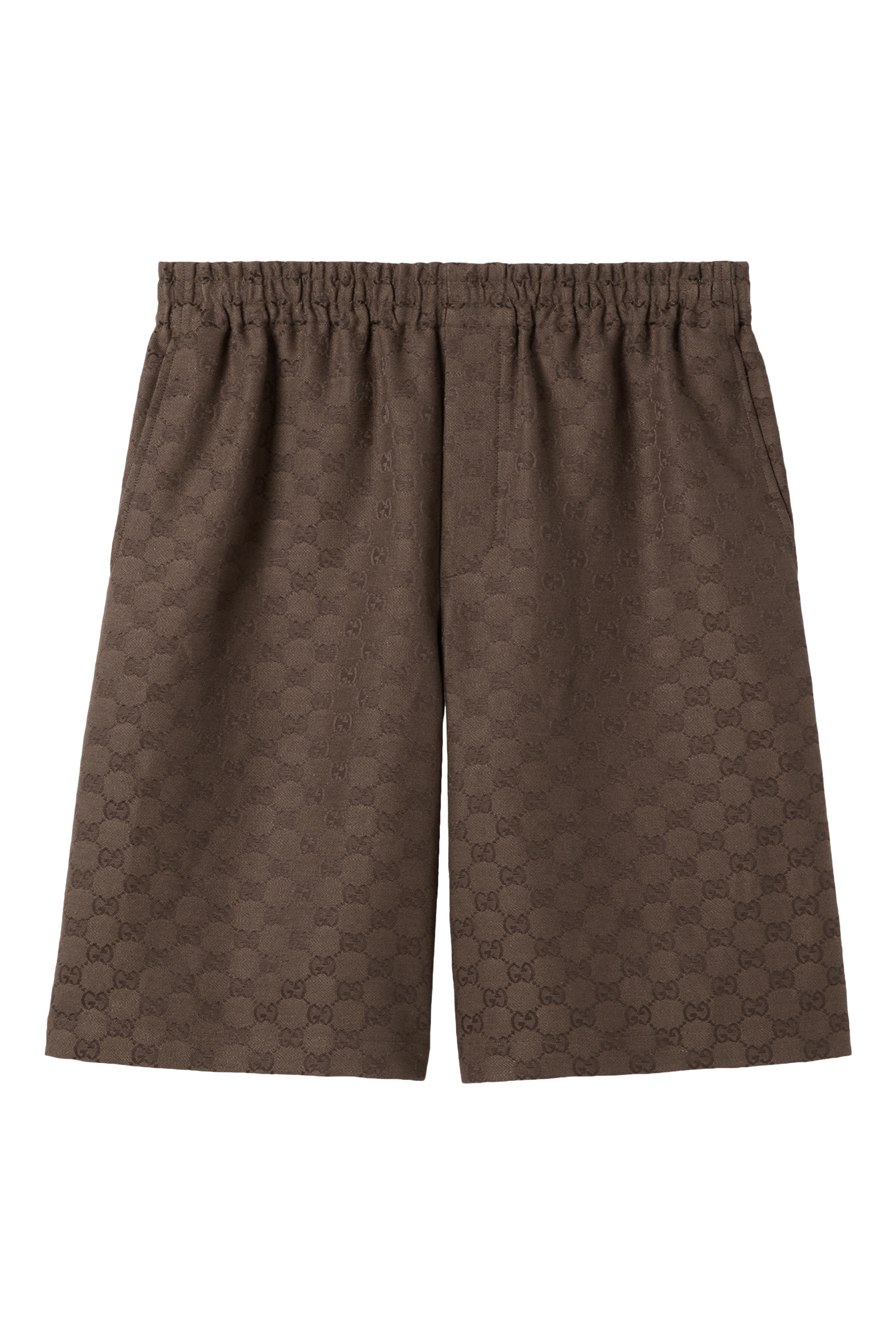 GG Canvas Linen Blend Shorts