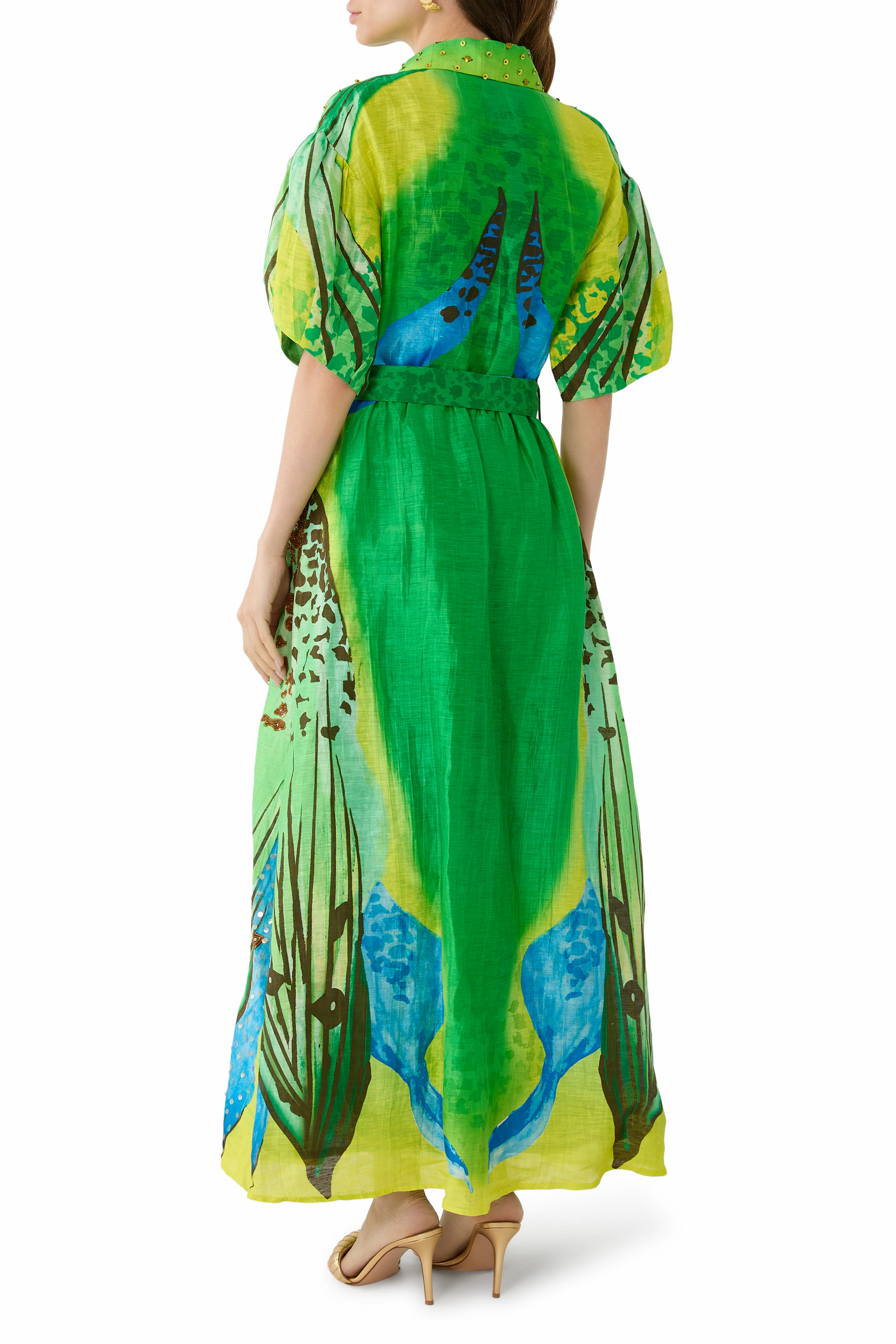  Verde Forest Shirt Dress 