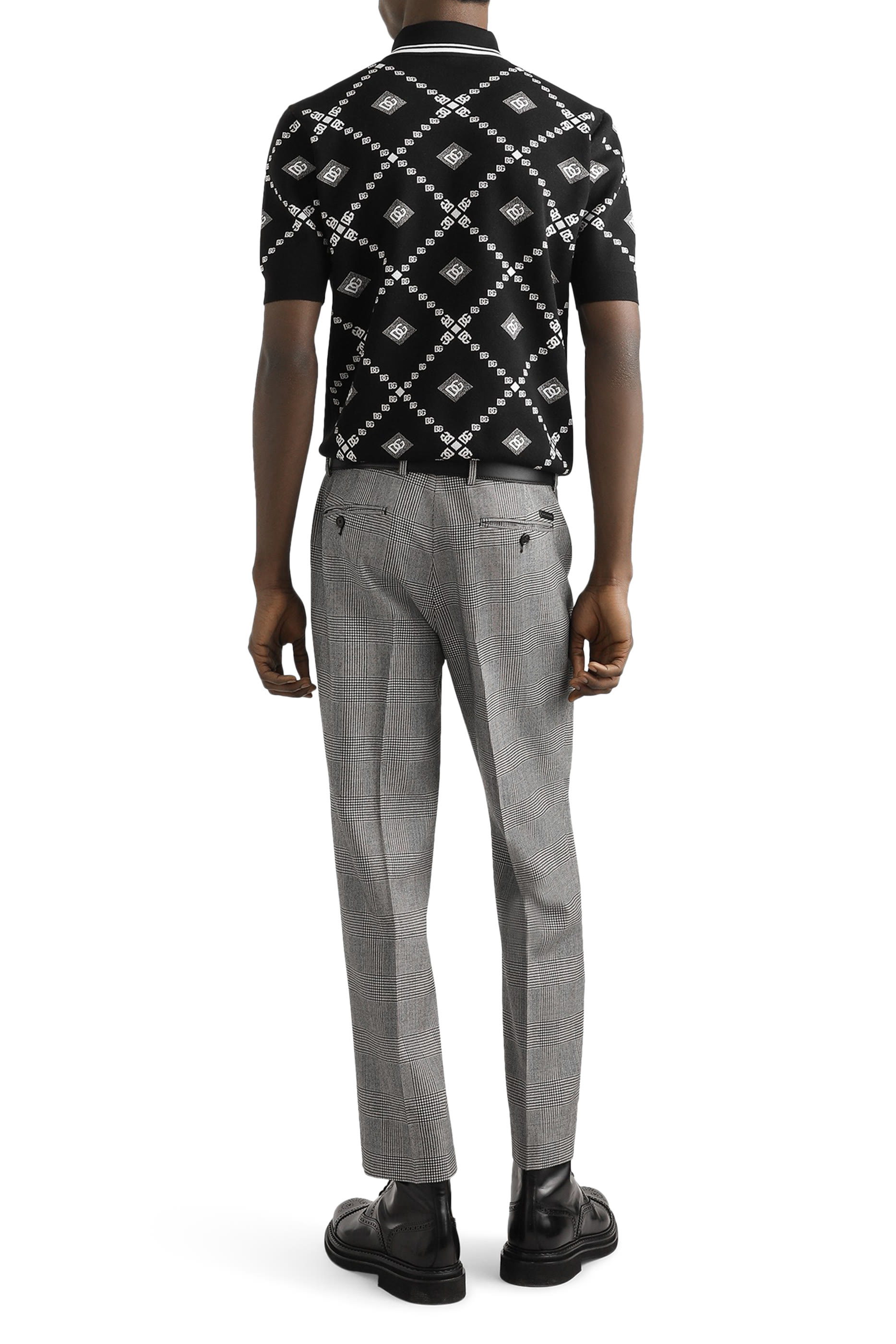 Jacquard Piqu&eacute; Polo Shirt