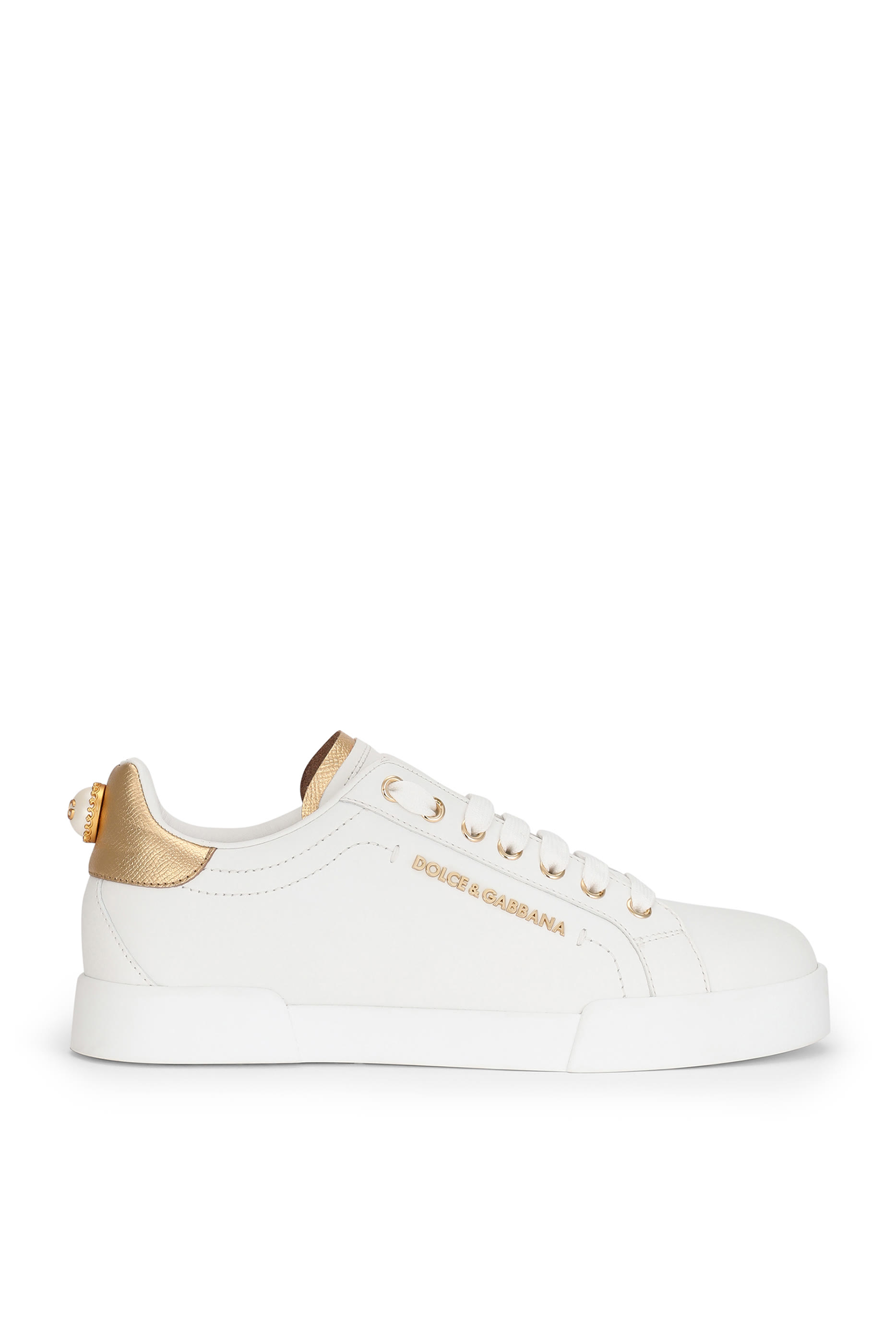 Calfskin Nappa Portofino Sneakers with Lettering