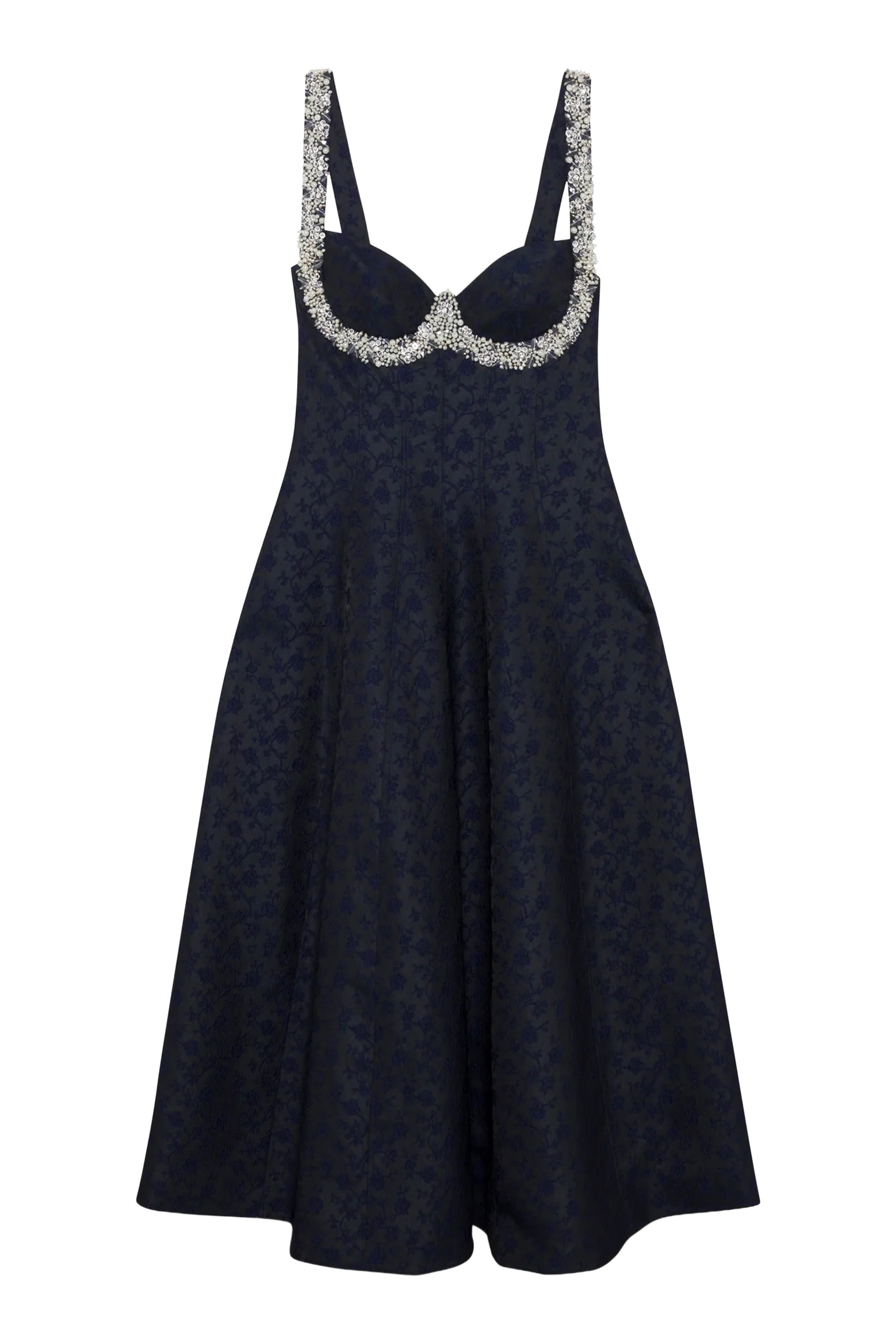 Charlotte Jacquard Midi Dress