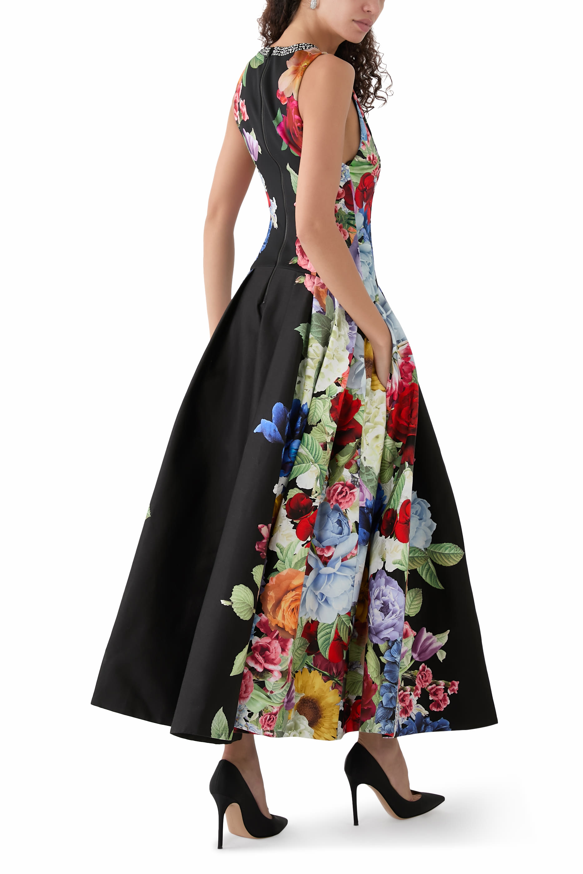 Adley Drop Waist Midi Dress