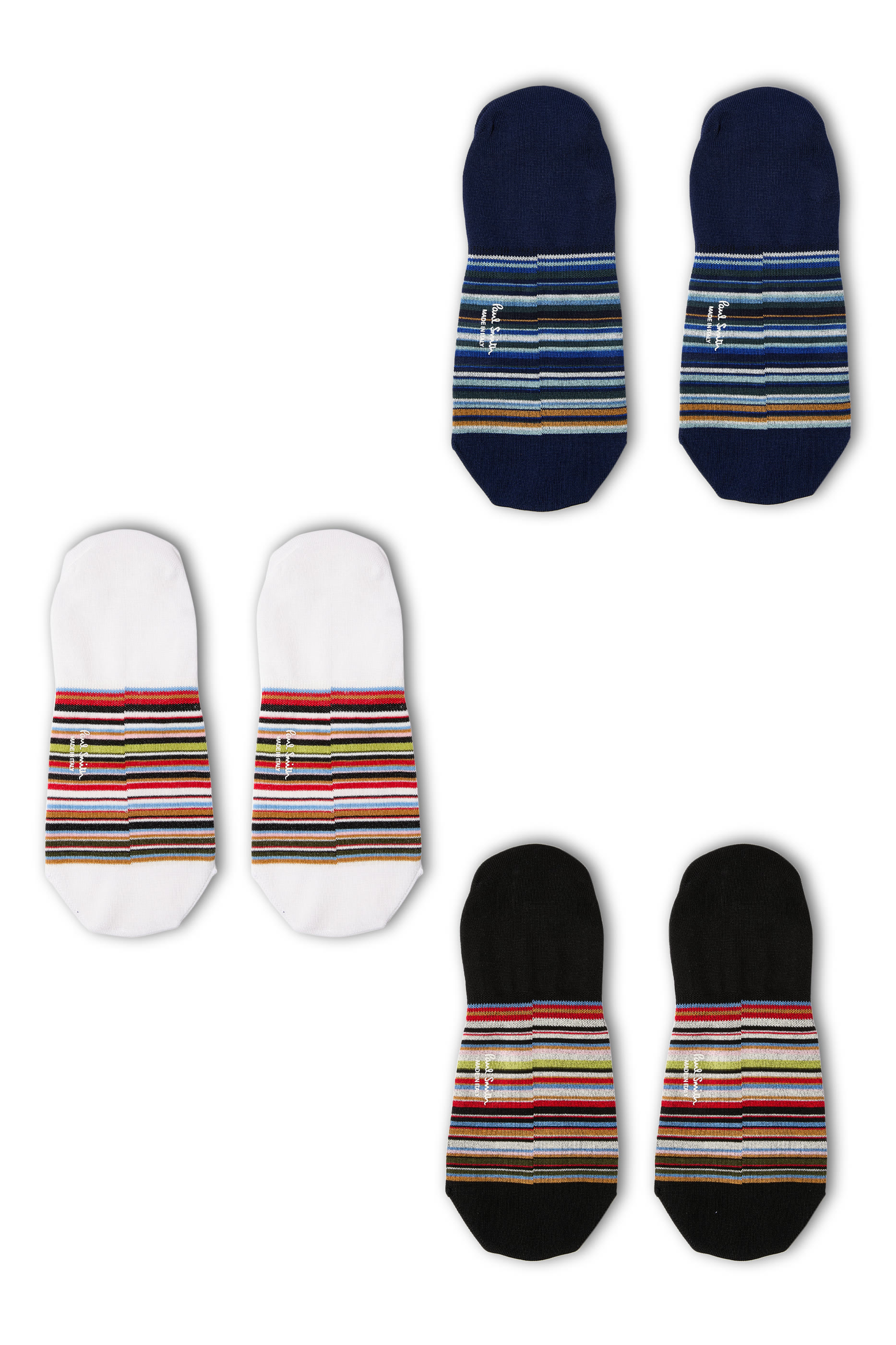 Stripes Loafer Socks- Pack of 3