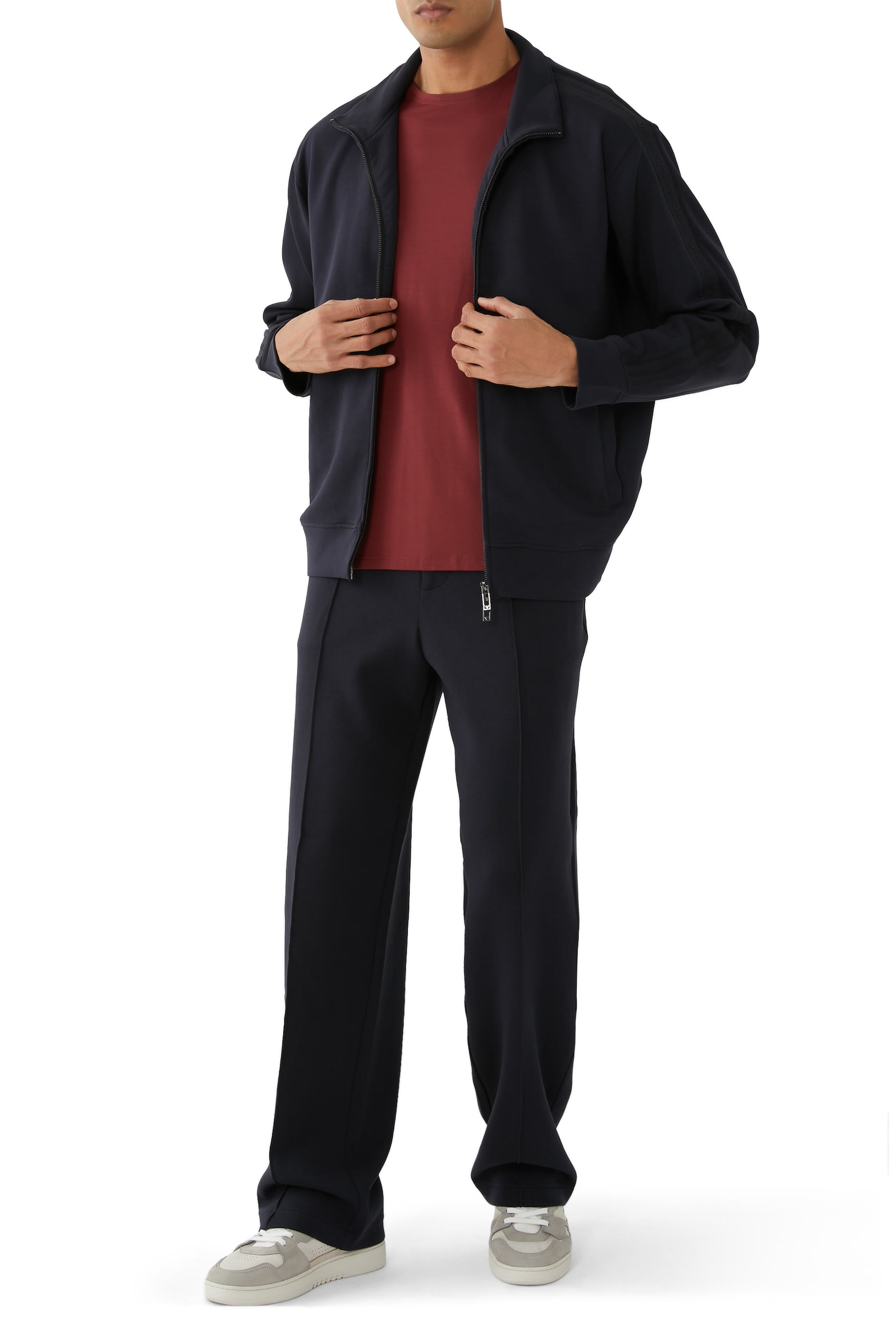 Jersey Zip-Up Sweatshirt