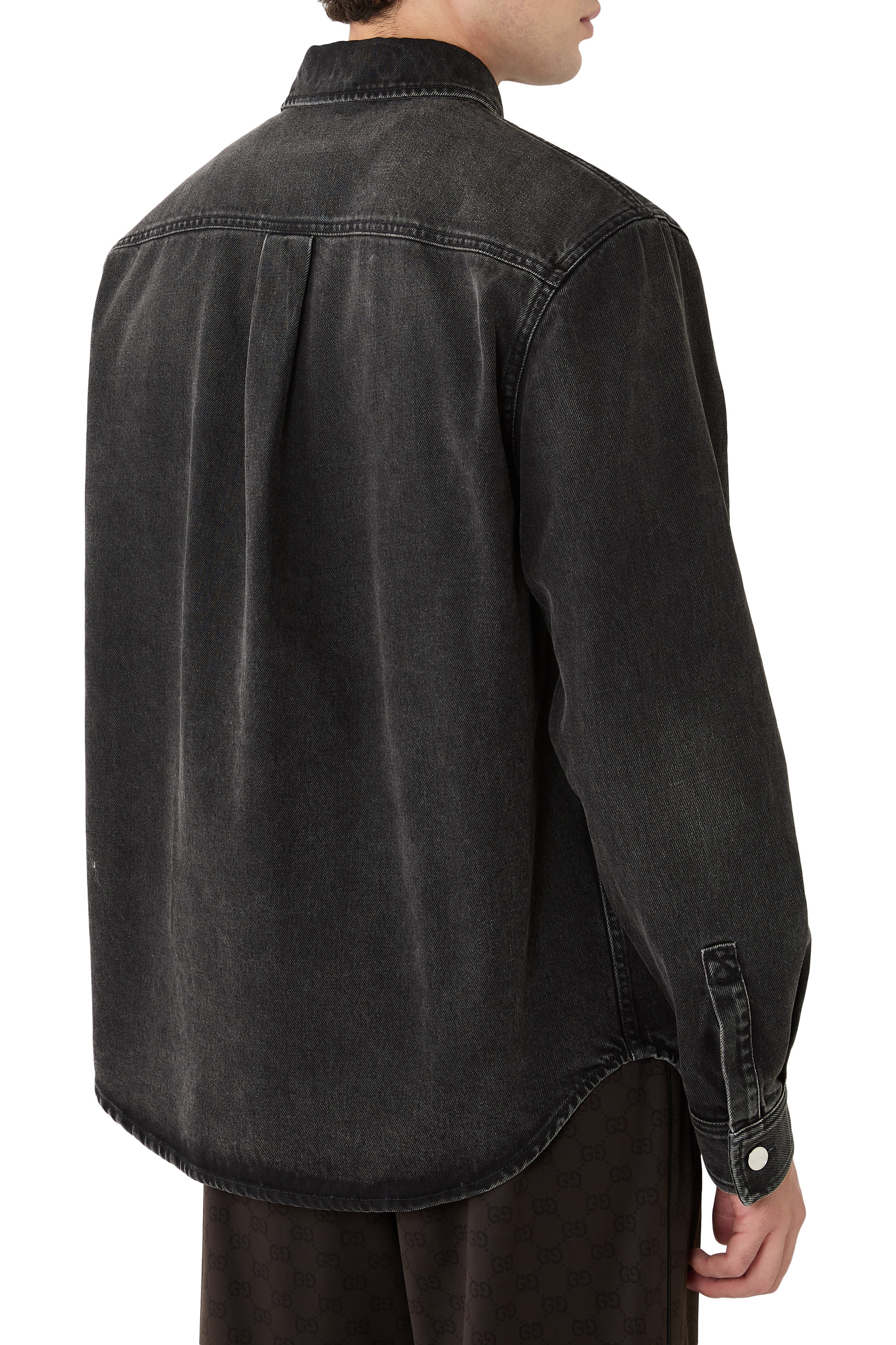 Washed Cotton Denim Shirt