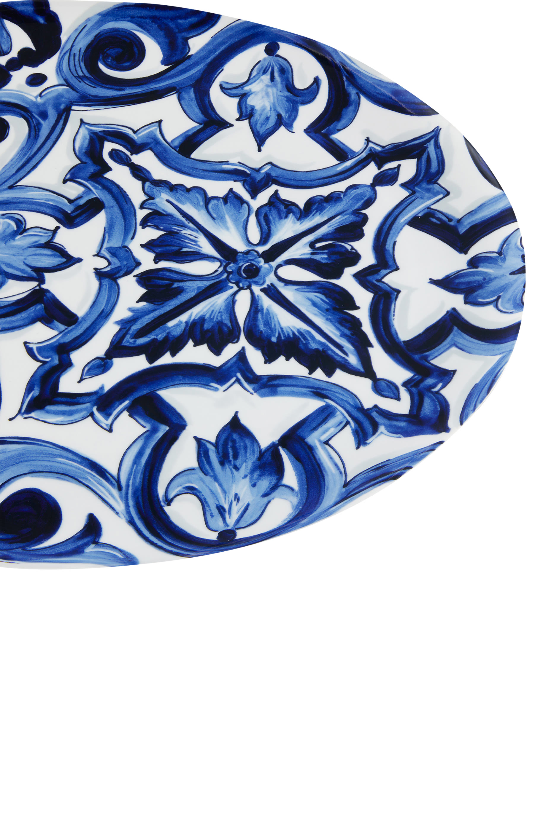 Blu Mediterraneo Fiore Medium Oval Serving Plate