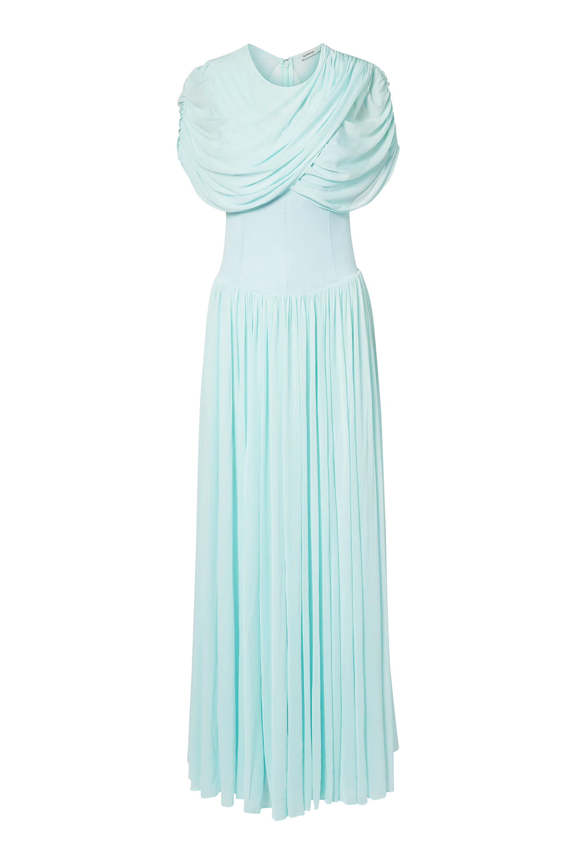 Nancie Draped Jersey Cape Midi Dress