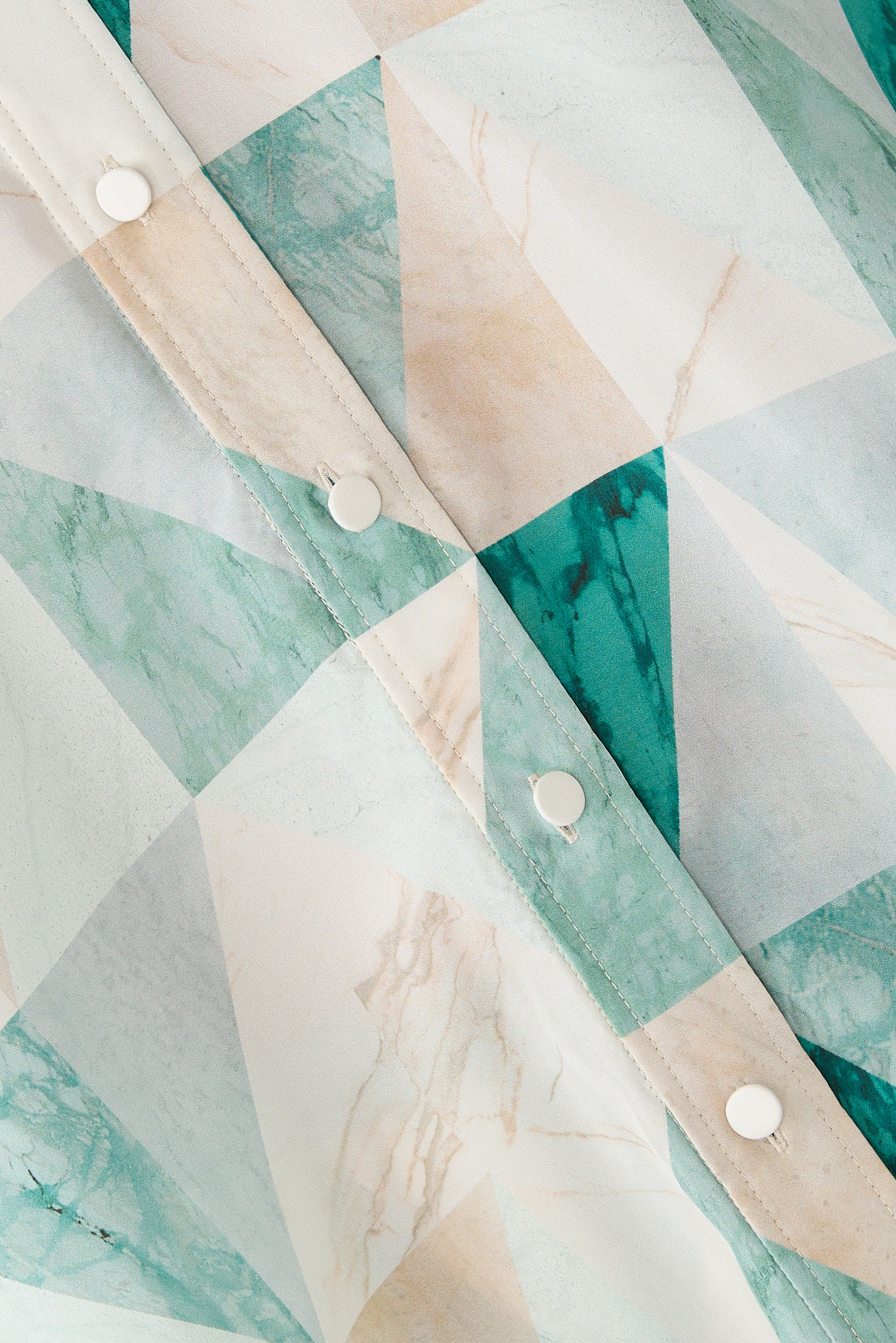 Arcole Marble Print Silk Shirt