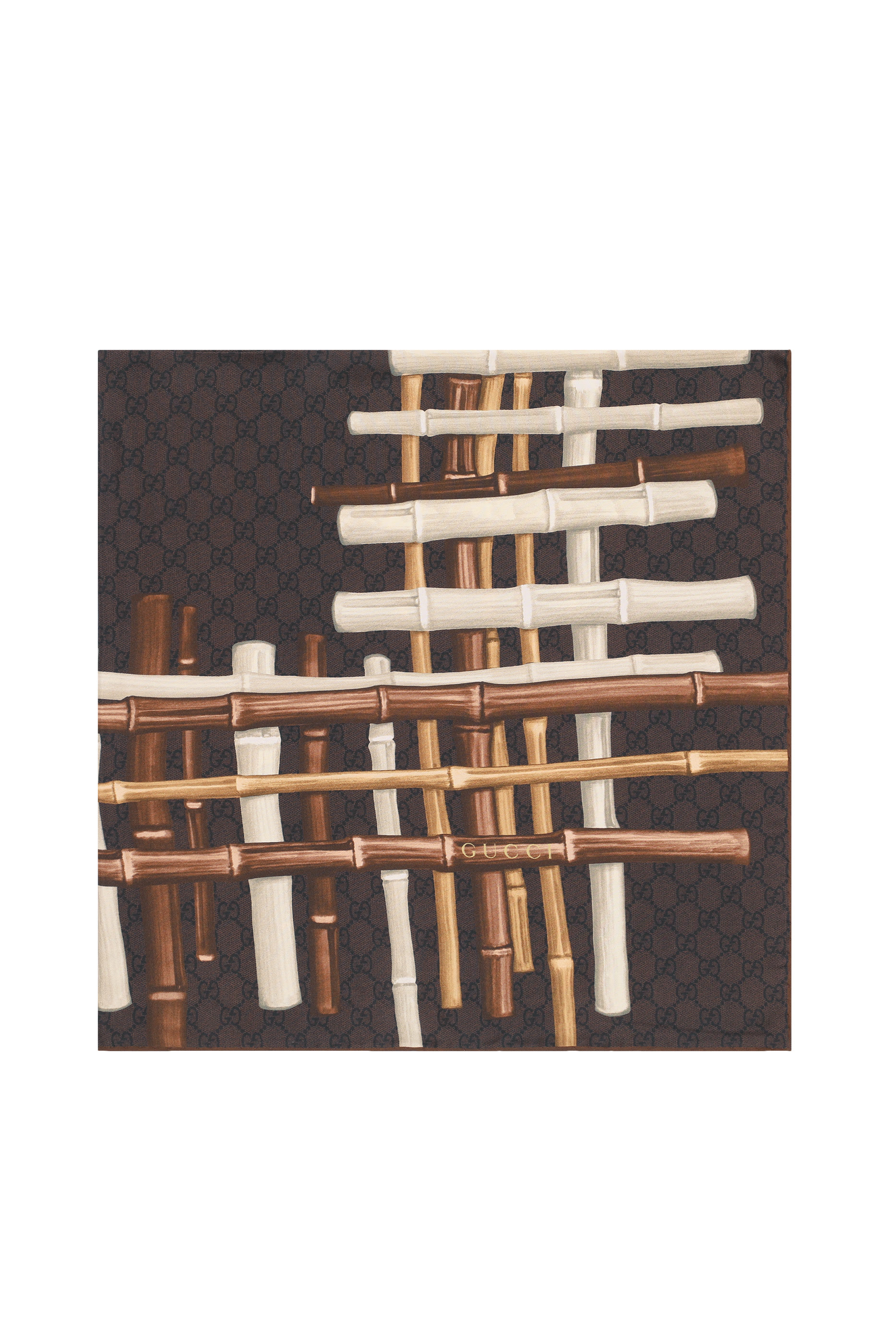 Printed Silk Twill Carr&eacute;