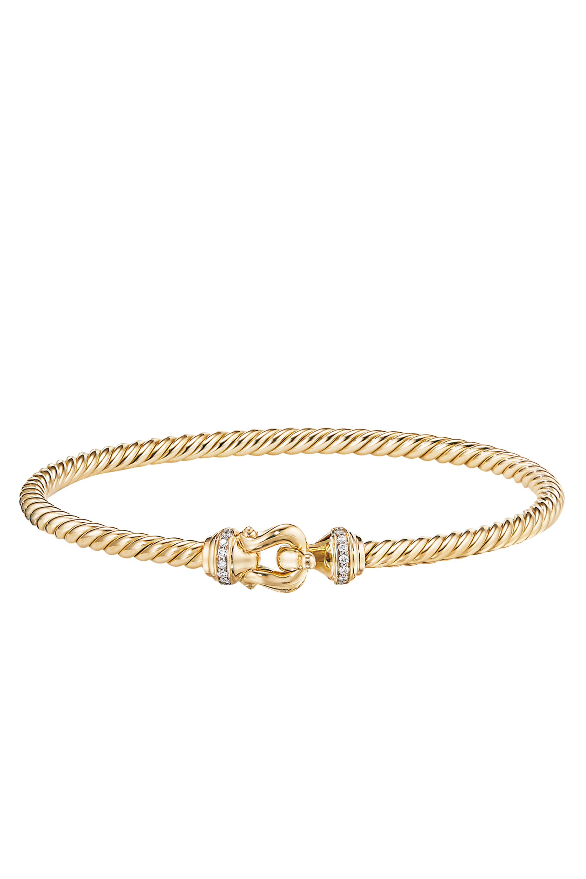 Buckle Bracelet, 18k Gold & Diamonds