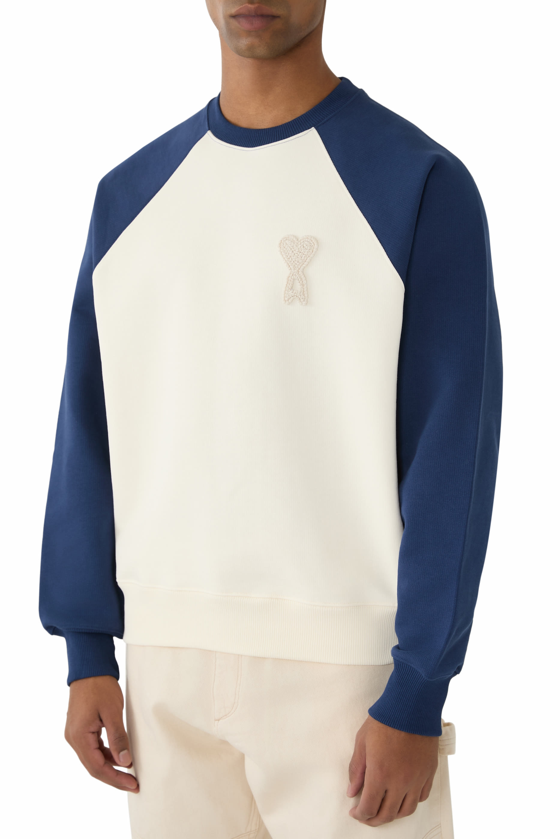 Cotton Knitted Ami De Coeur Sweatshirt