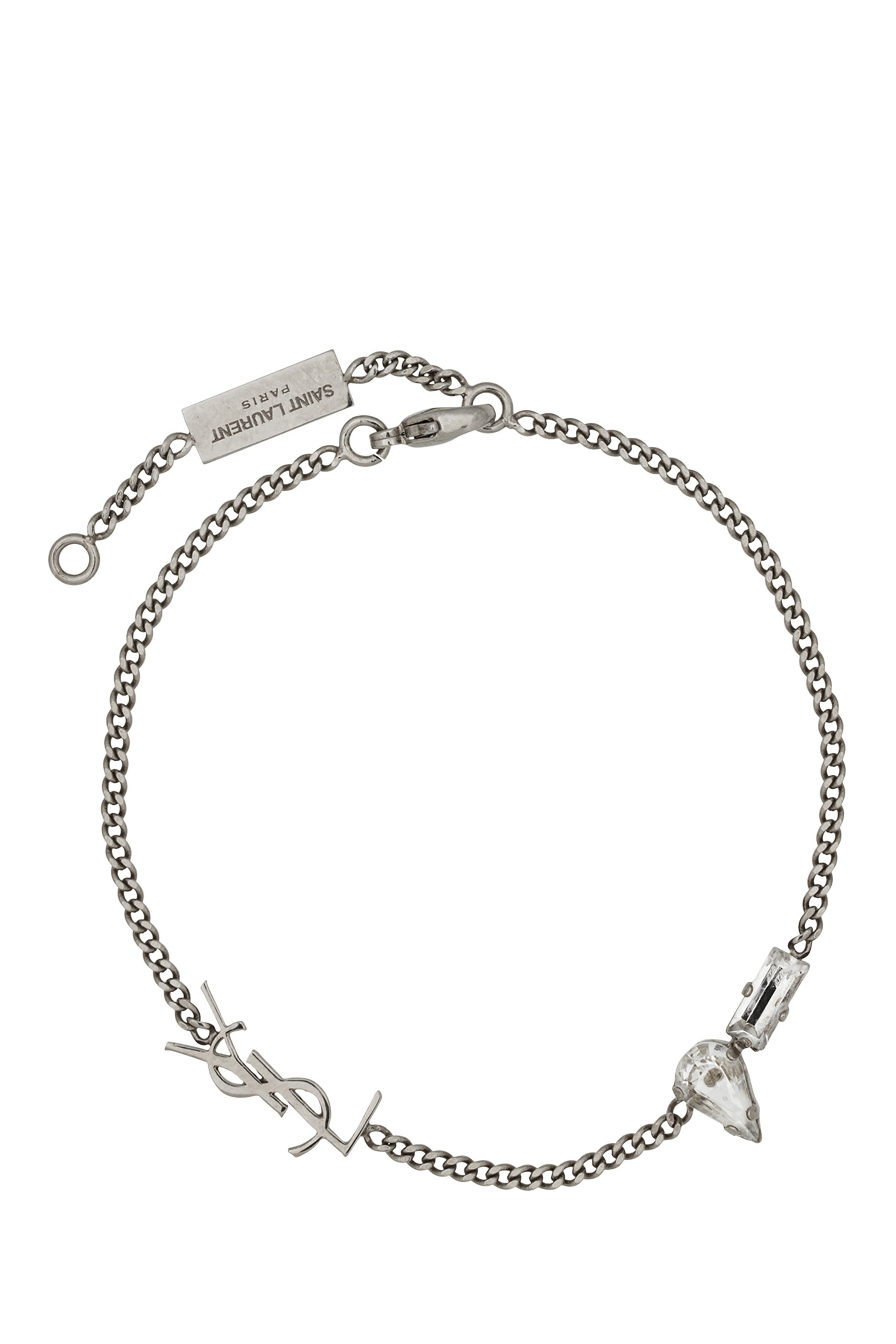 Cassandre Charm Bracelet, Metal & Rhinestone