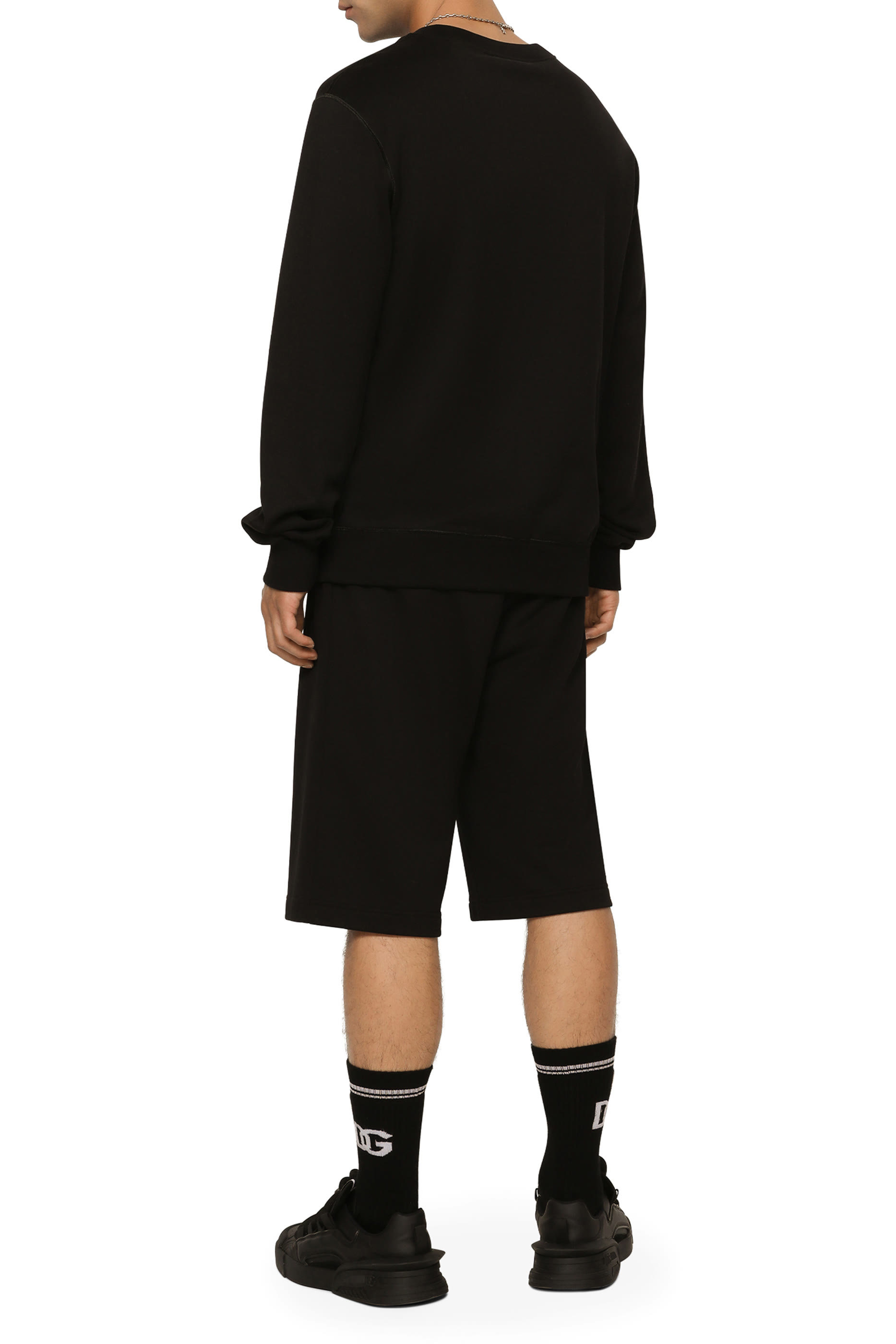 Jersey Sweatshirt with Branded Tag