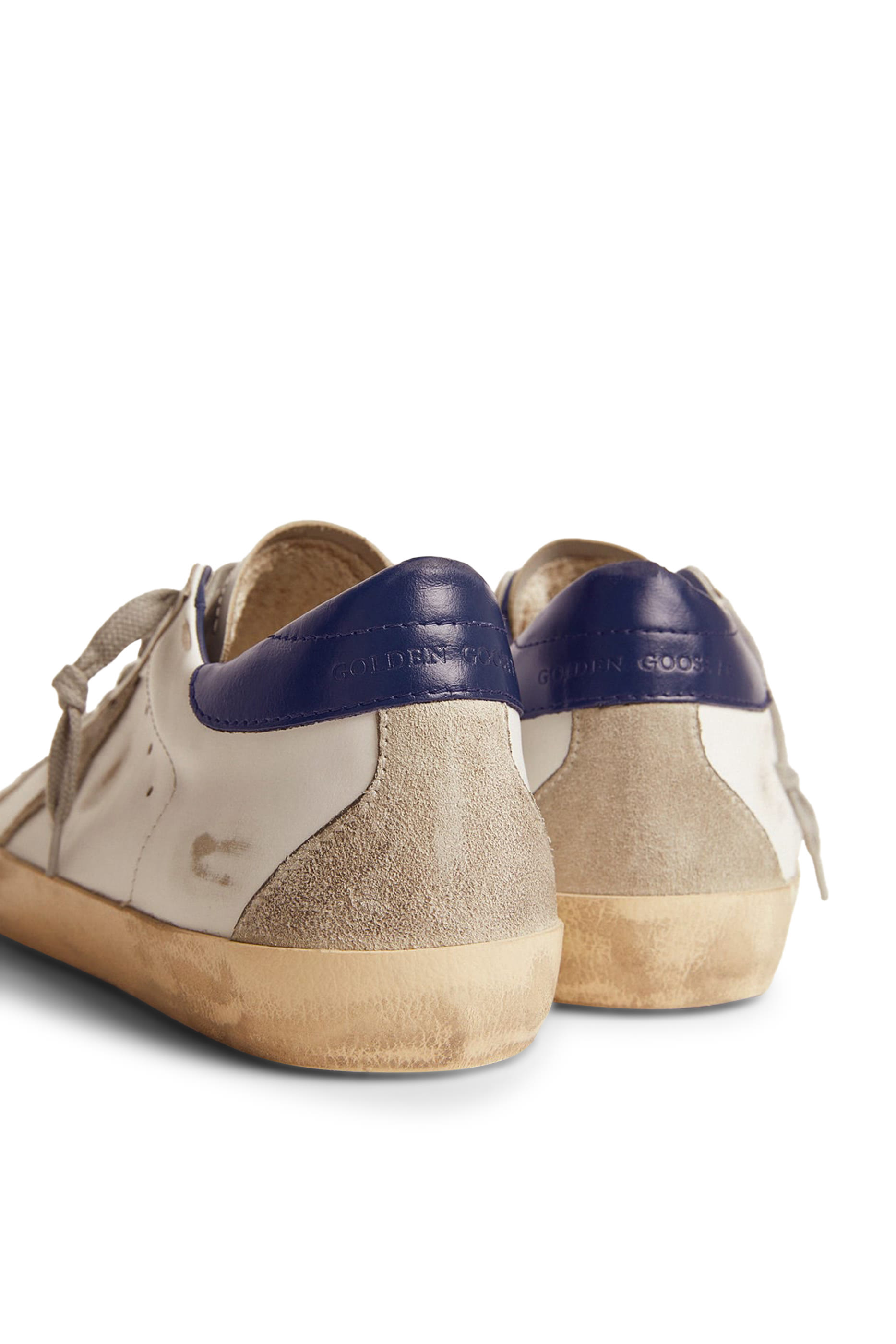 Super-Star Sneakers with Suede Star and Heel Tab