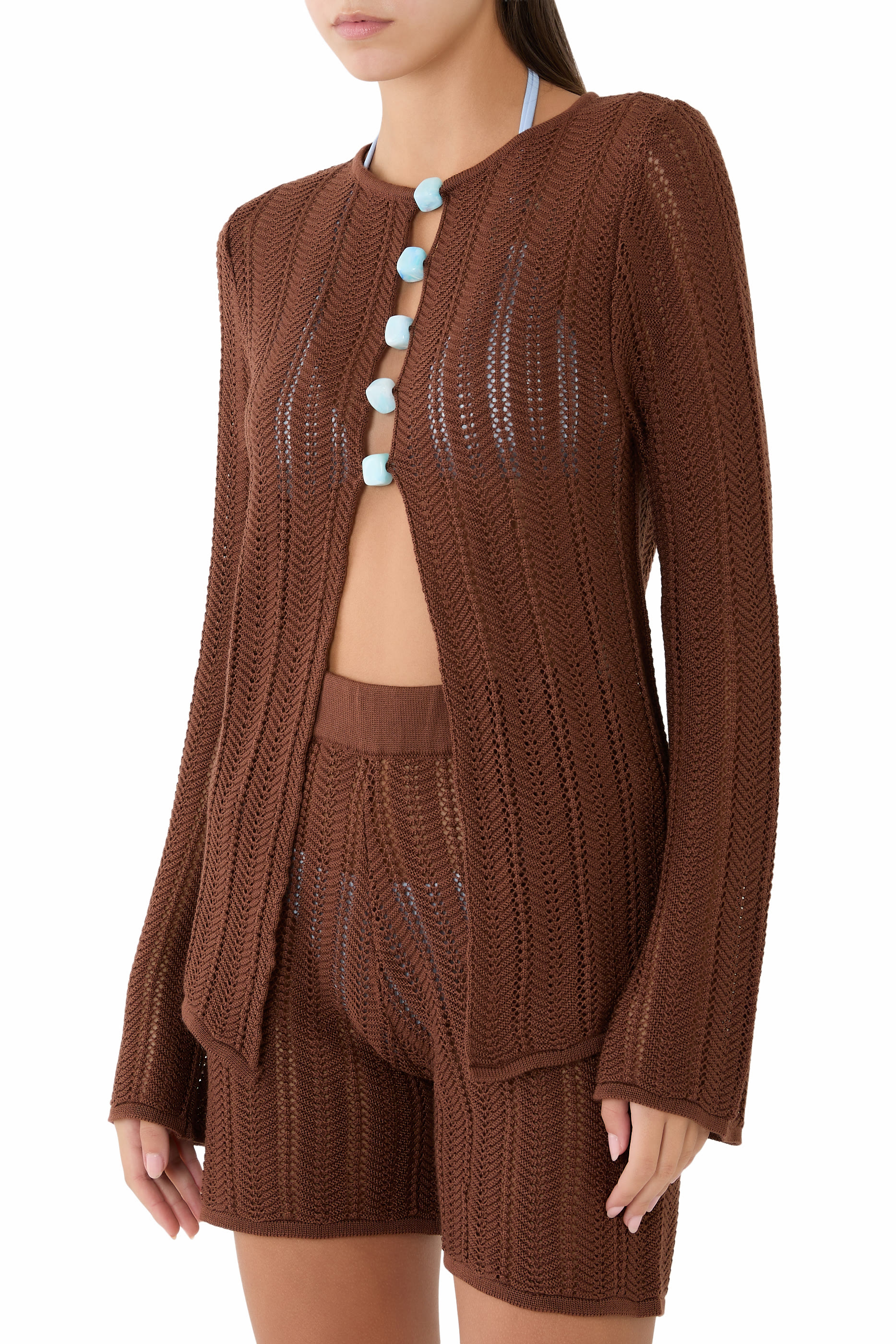 Corsica Knit Long-Sleeve Top