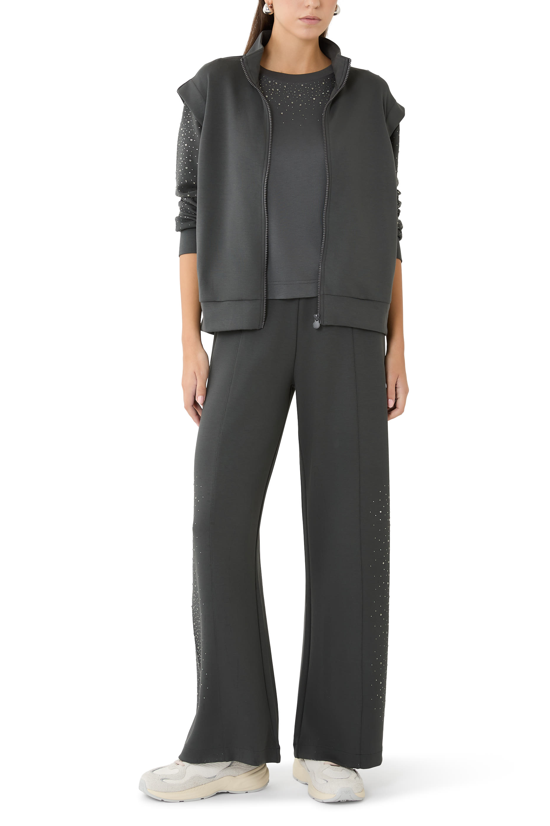  Crystal Embellished Trousers