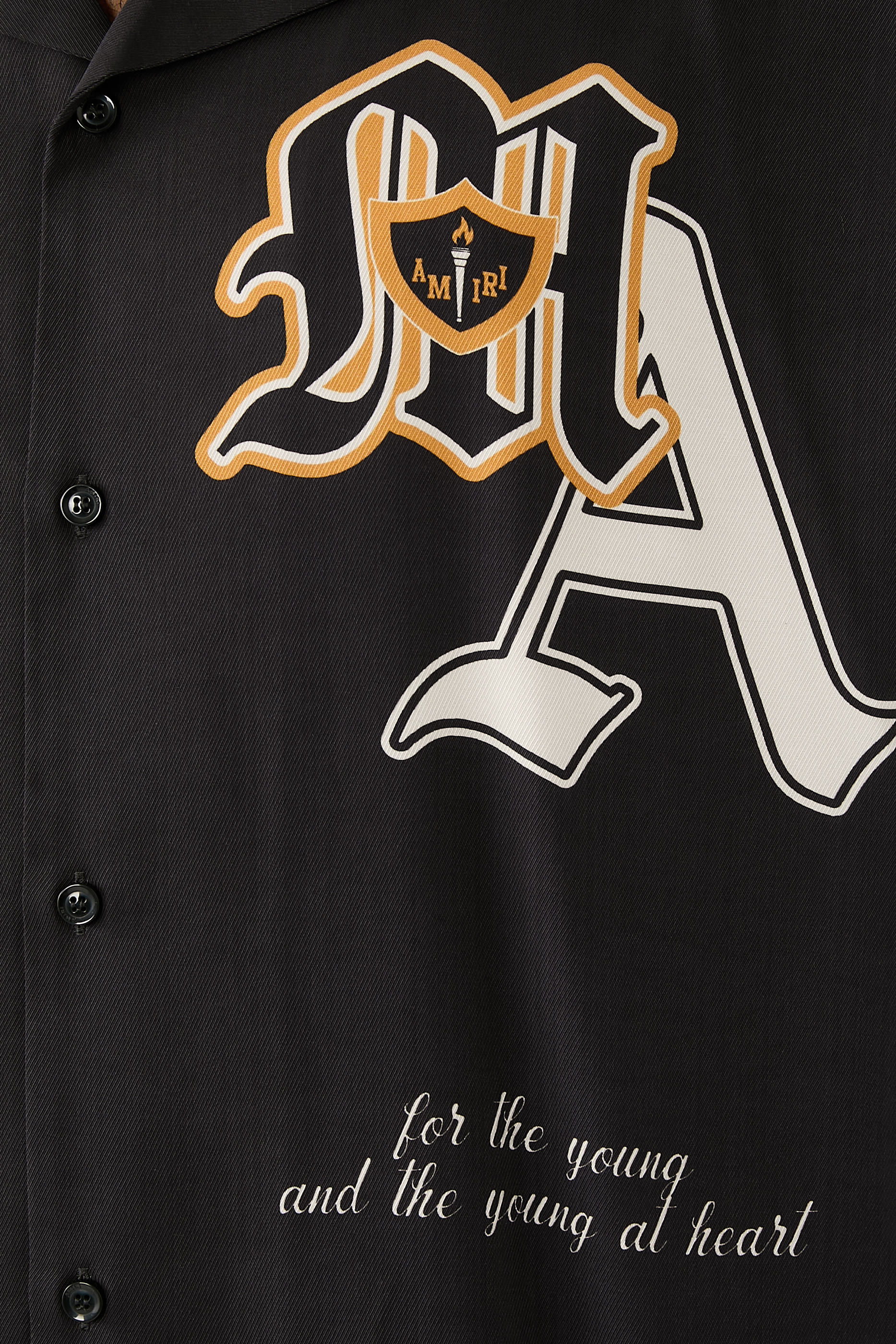 Varsity Patch Oversized Camp Shirt