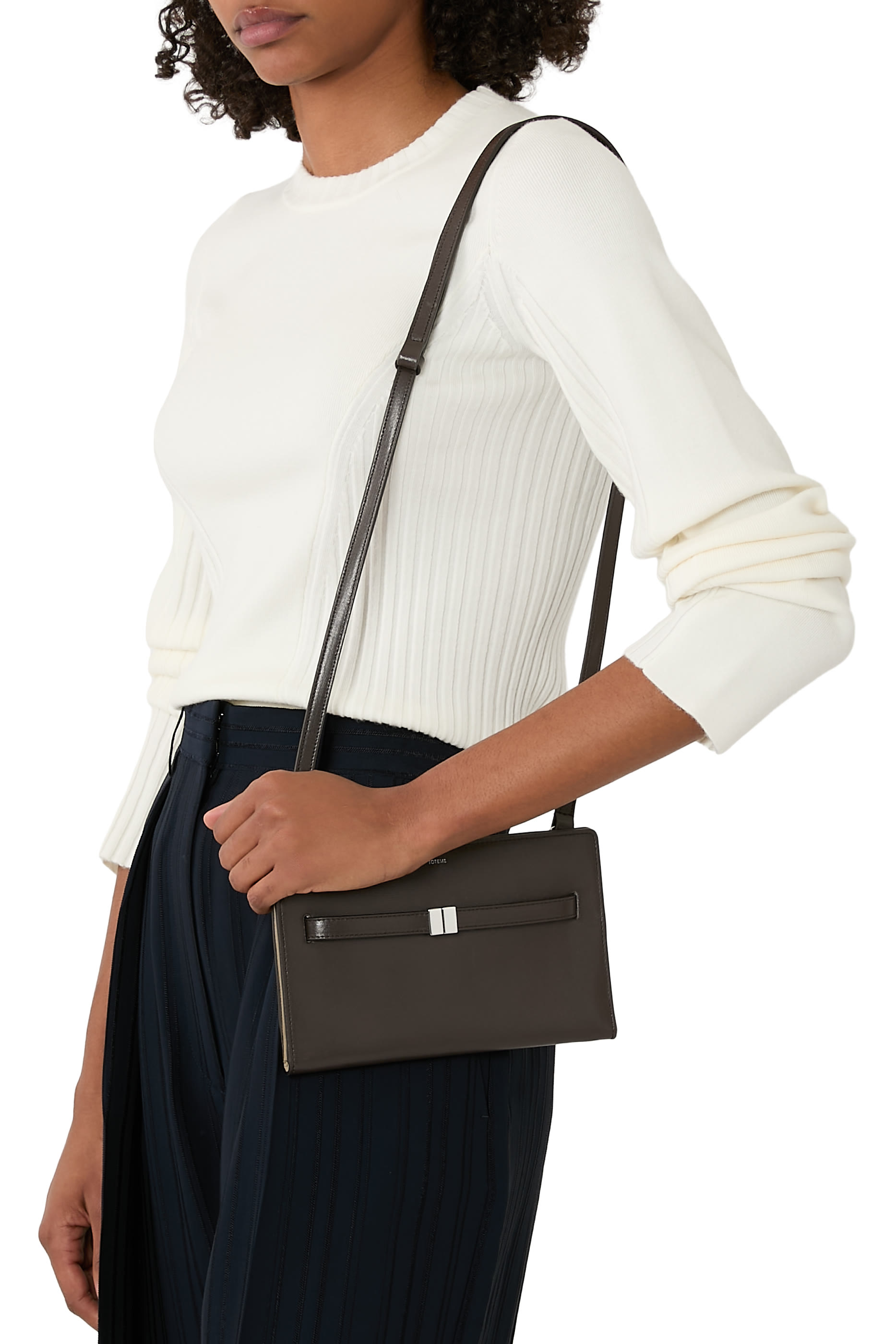  Belted Leather Crossbody Bag