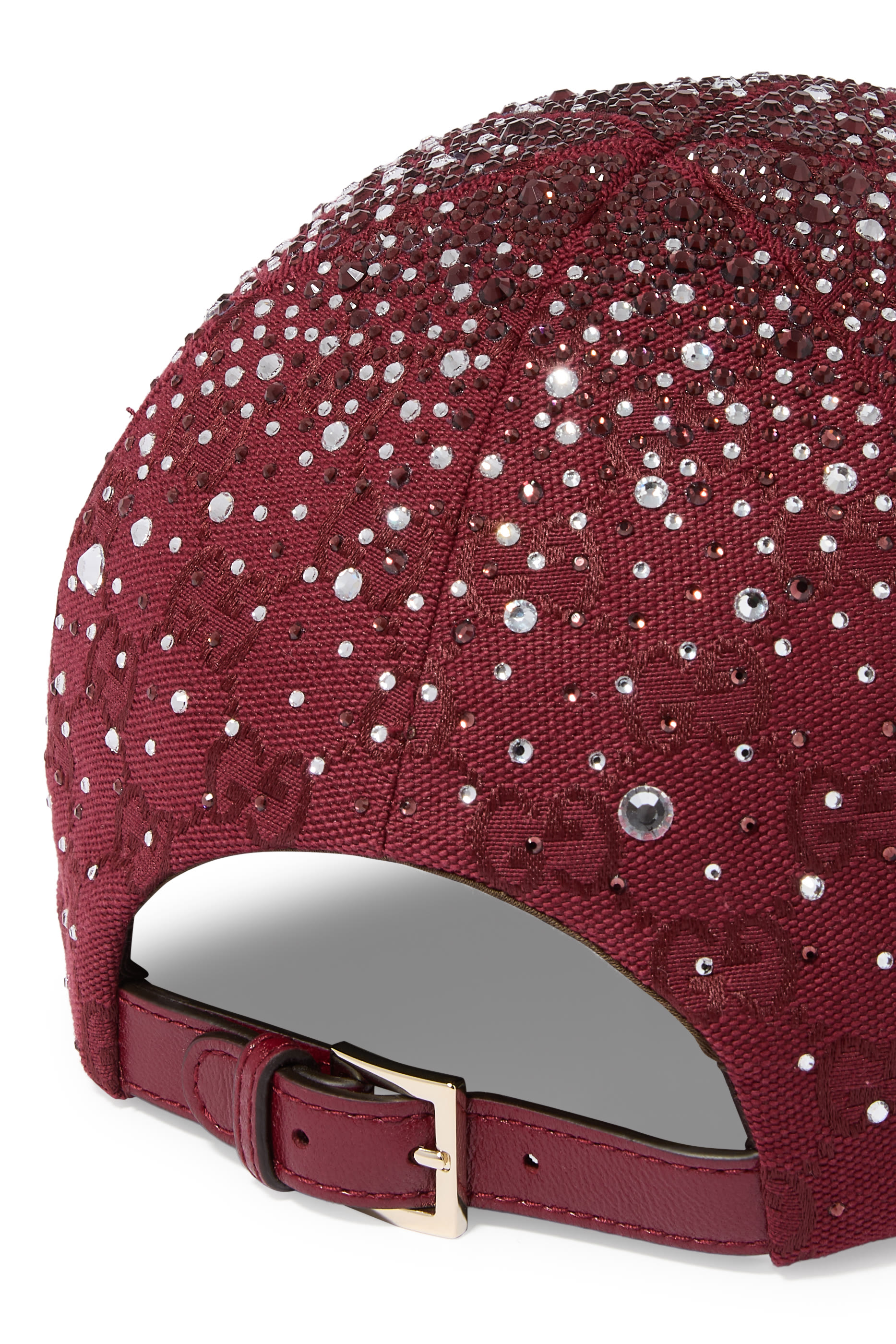 GG Canvas Baseball Hat with Crystals 