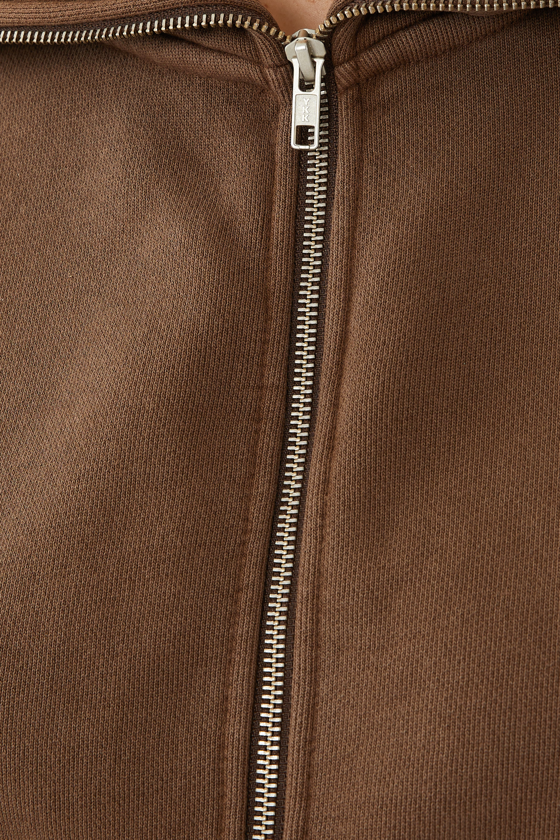 Cropped Full Zip Brunette
