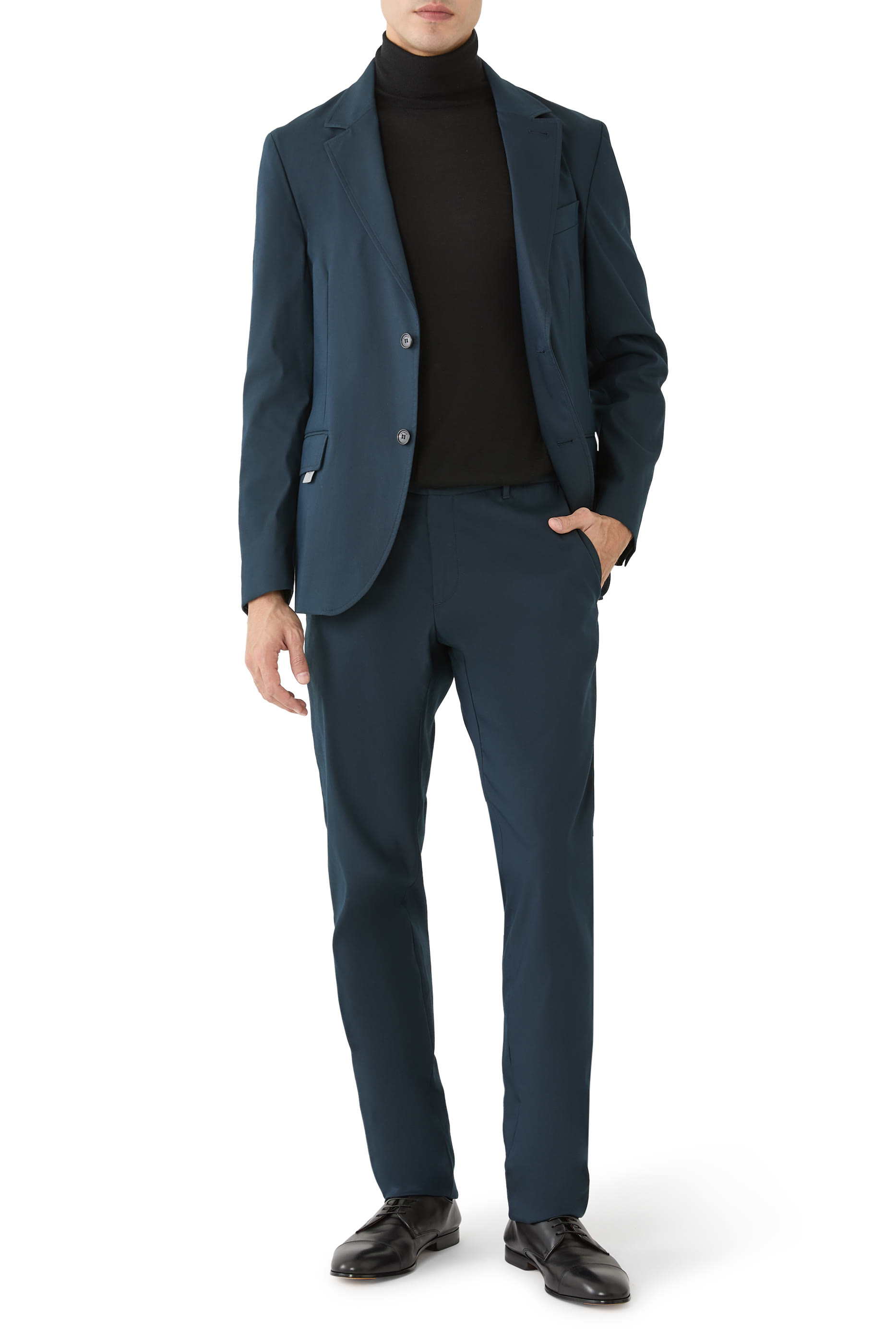  Slim Fit Cashmere & Silk Turtleneck Sweater