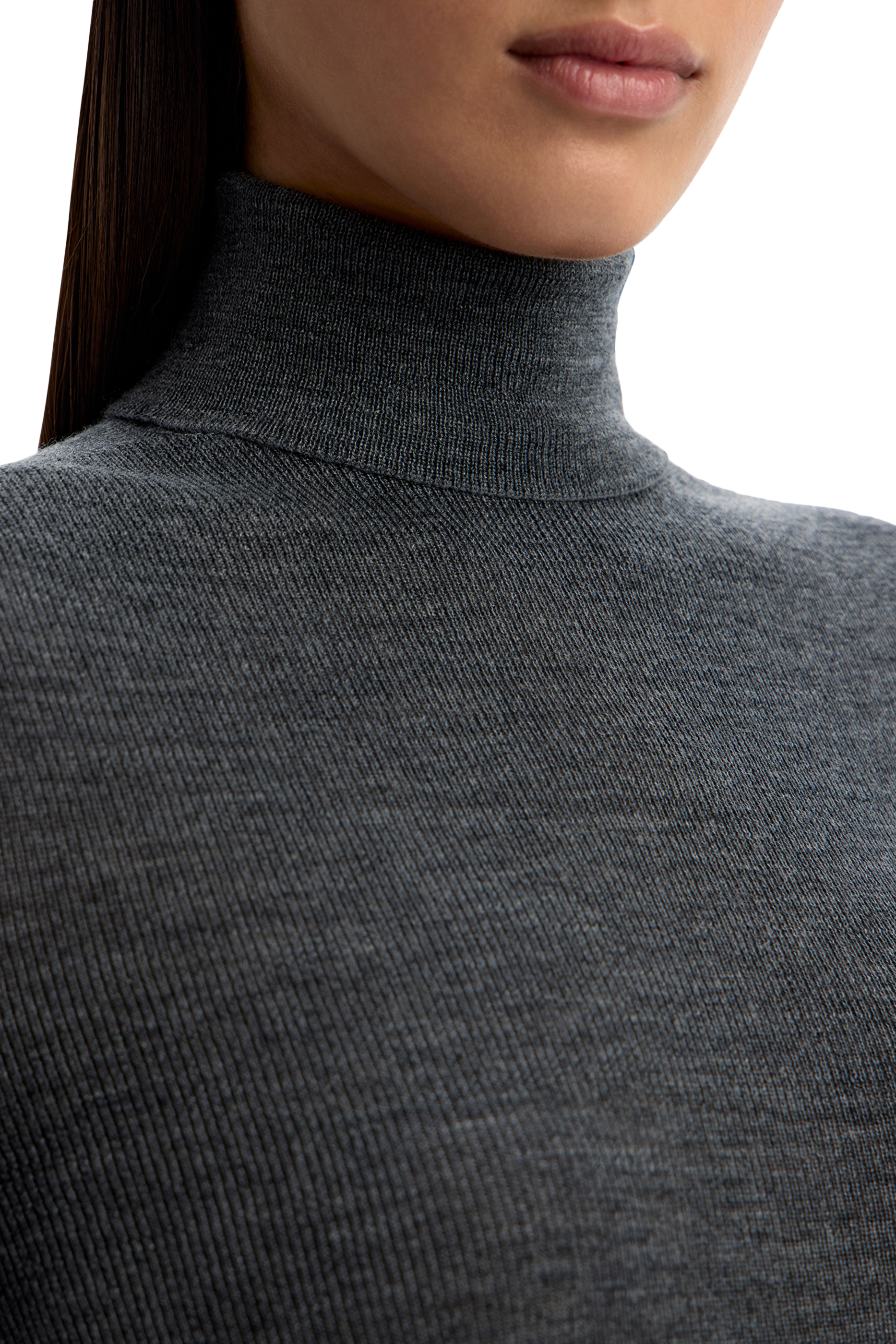 Ribbed Merino Turtleneck