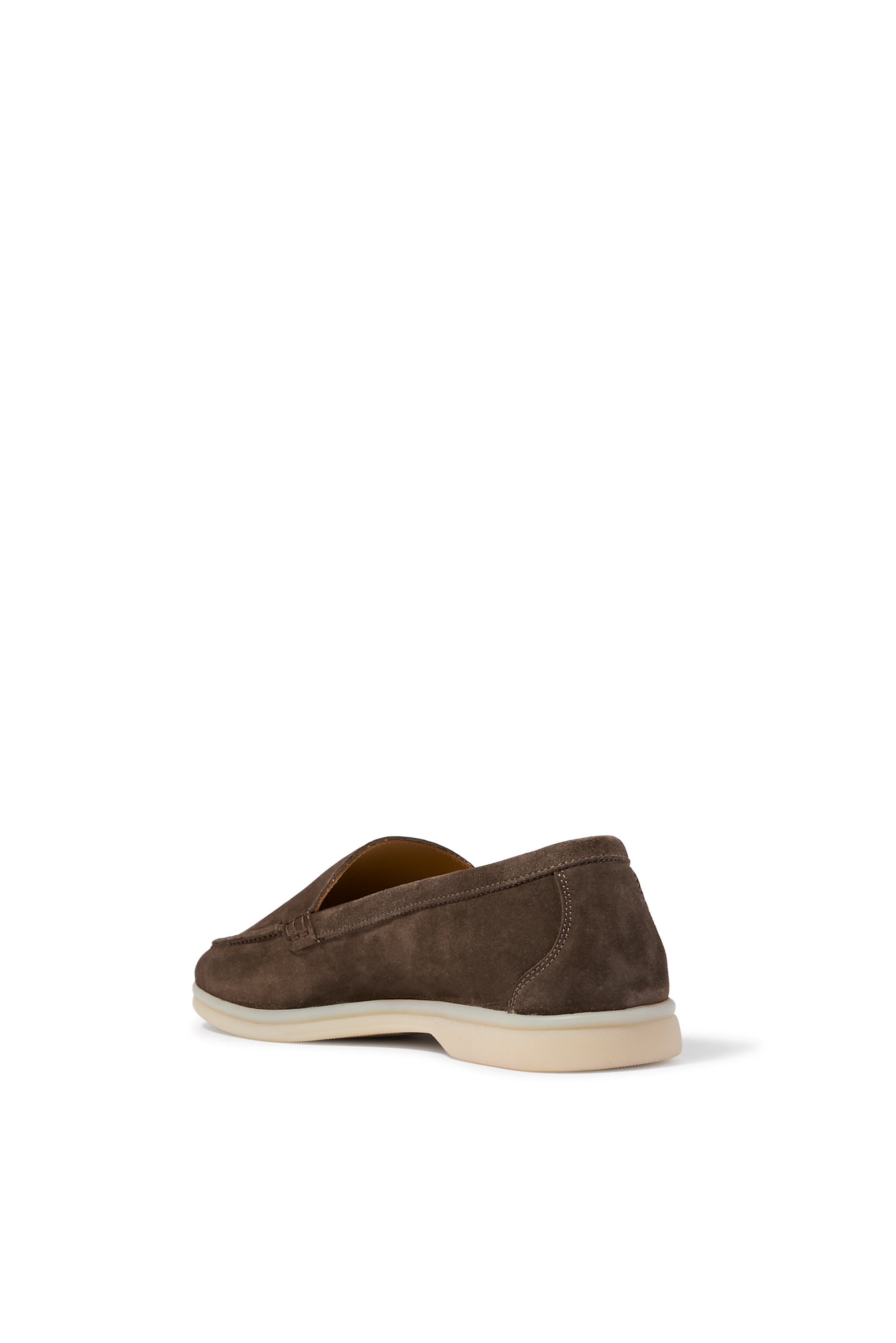 Ludovica Deep Taupe Suede Loafers