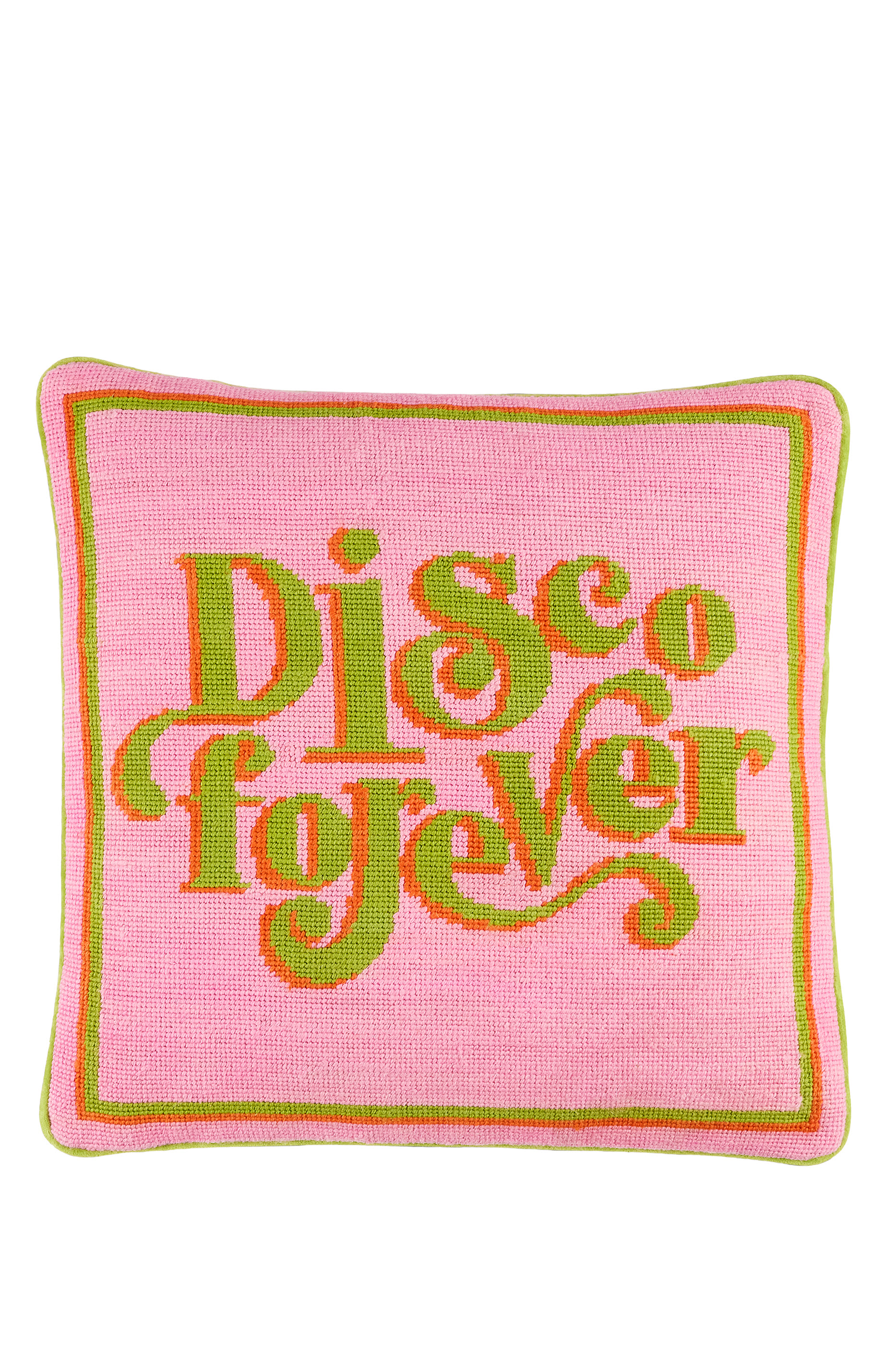 Disco Forever Needlepoint Cushion 