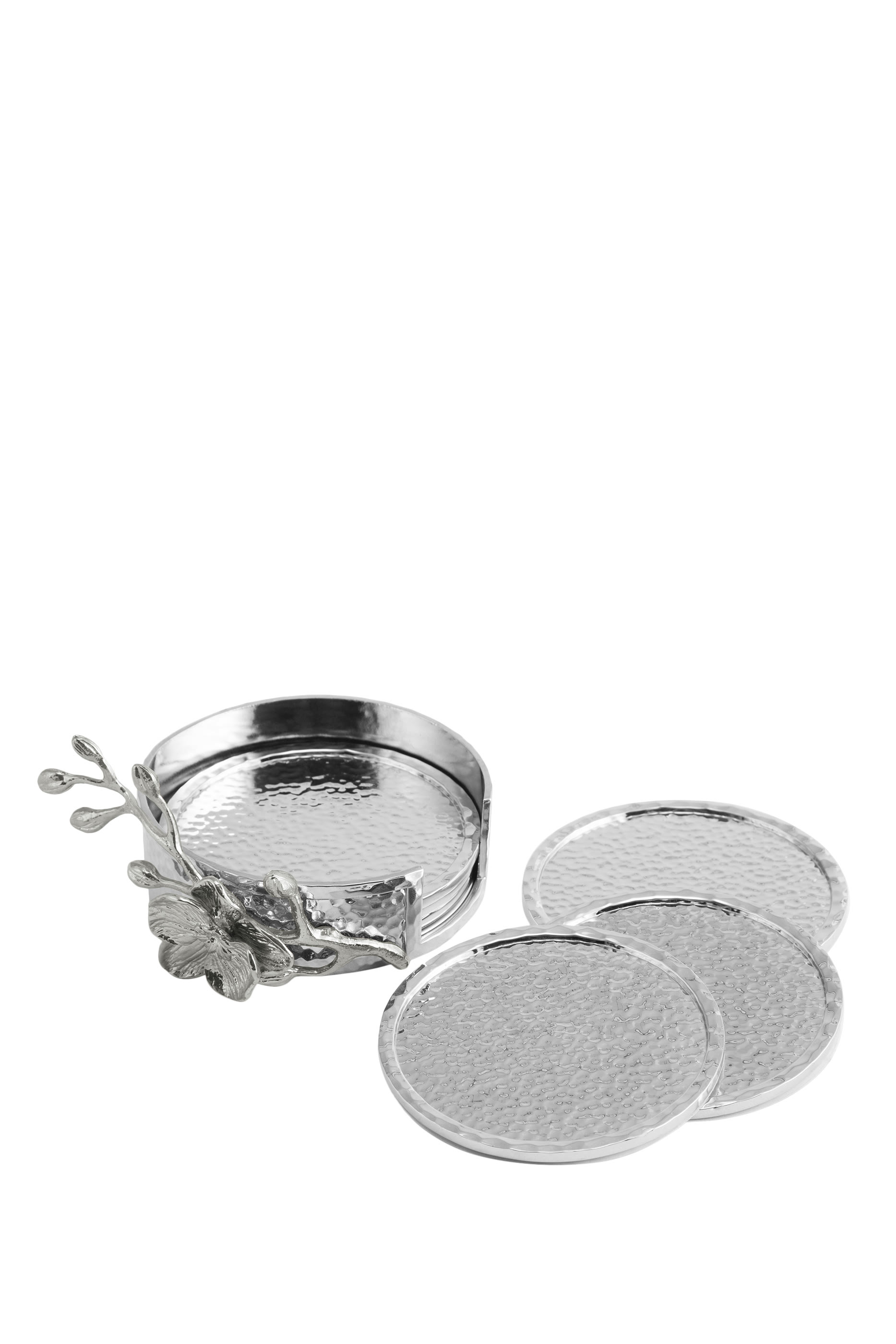 White Orchid Drink Coaster Set 