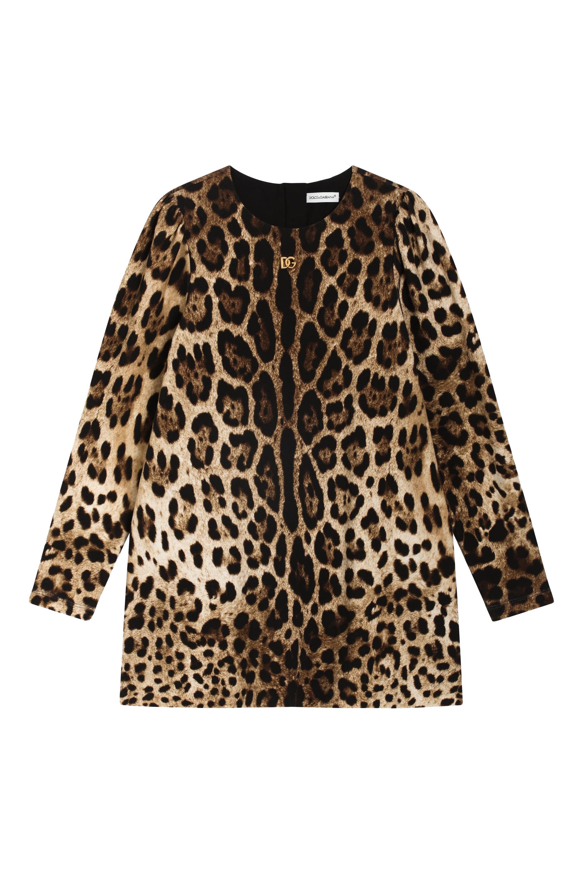 Kids Leopard Print Interlock Dress