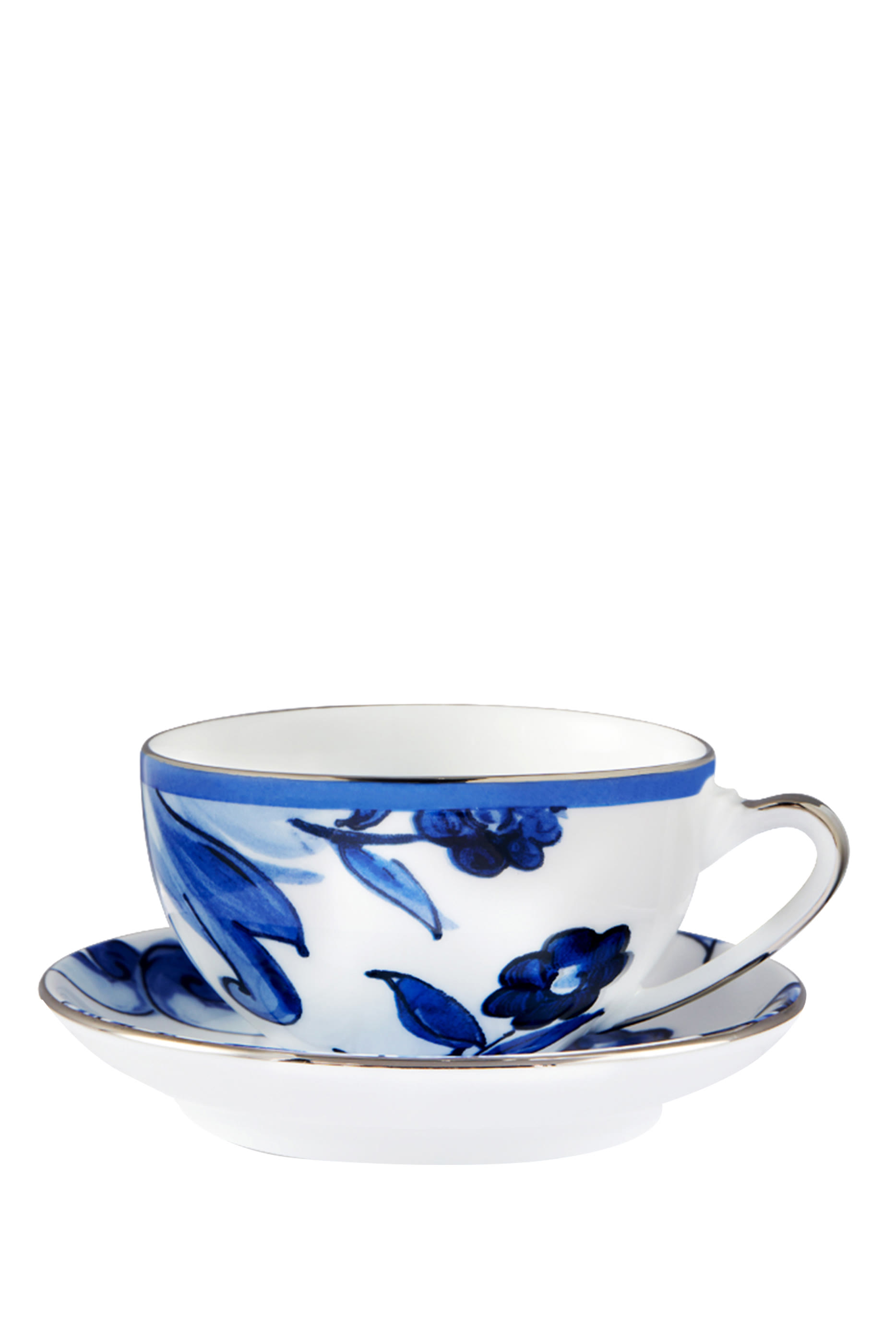 Blu Mediterraneo Fiore Piccolo Tea Cup & Saucer Set