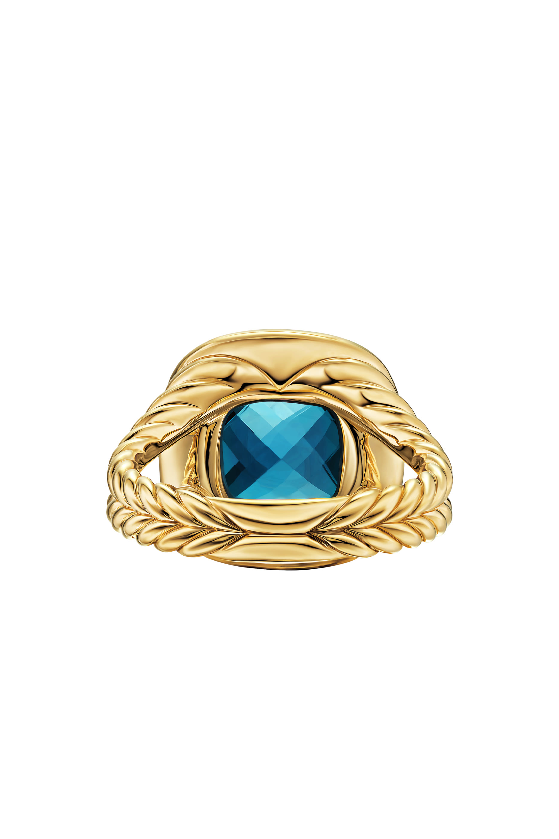 Albion&reg; Ring, 18k Yellow Gold & Topaz, Diamonds
