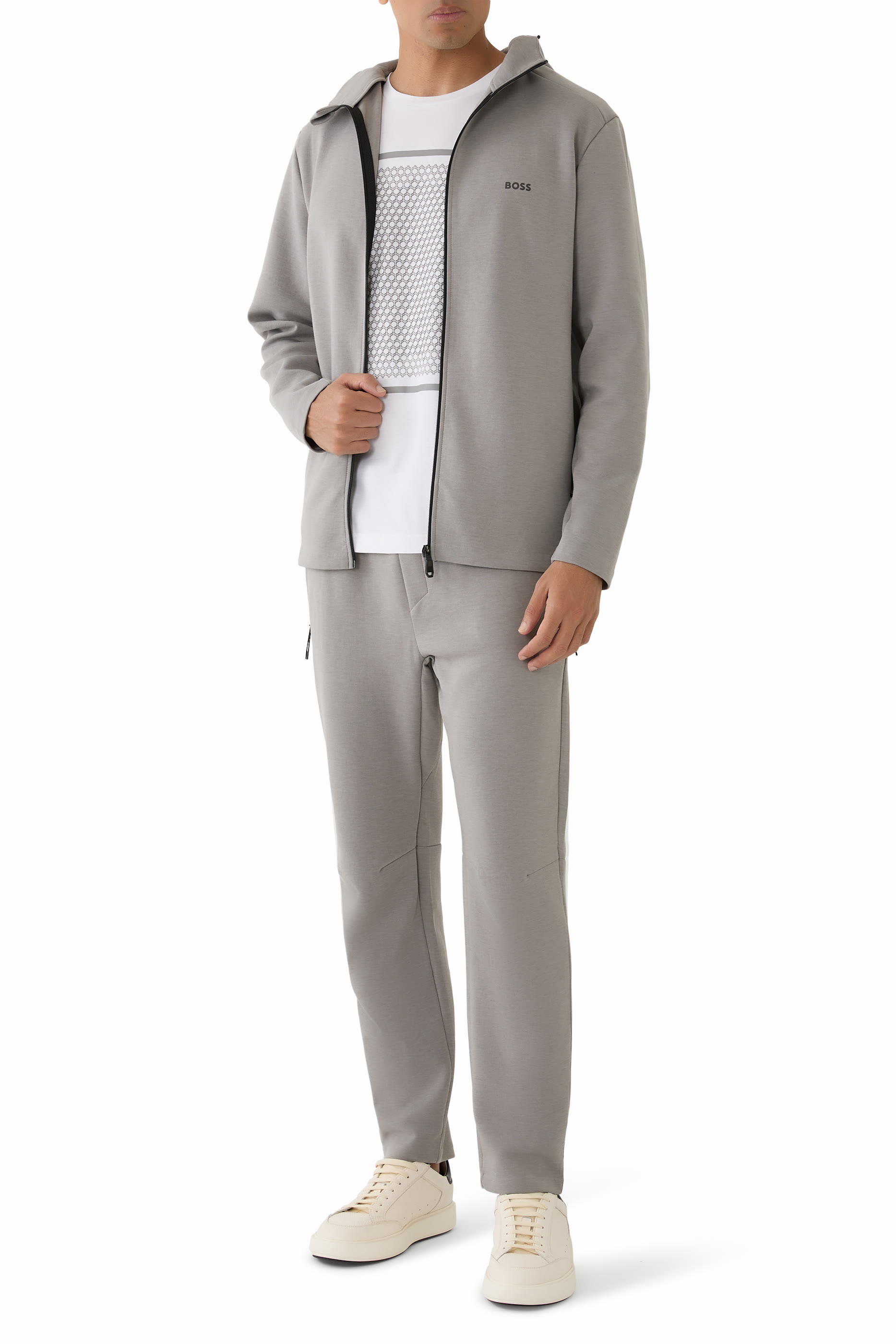 Active Odour-Control Hooded Jacket with Reflective Details