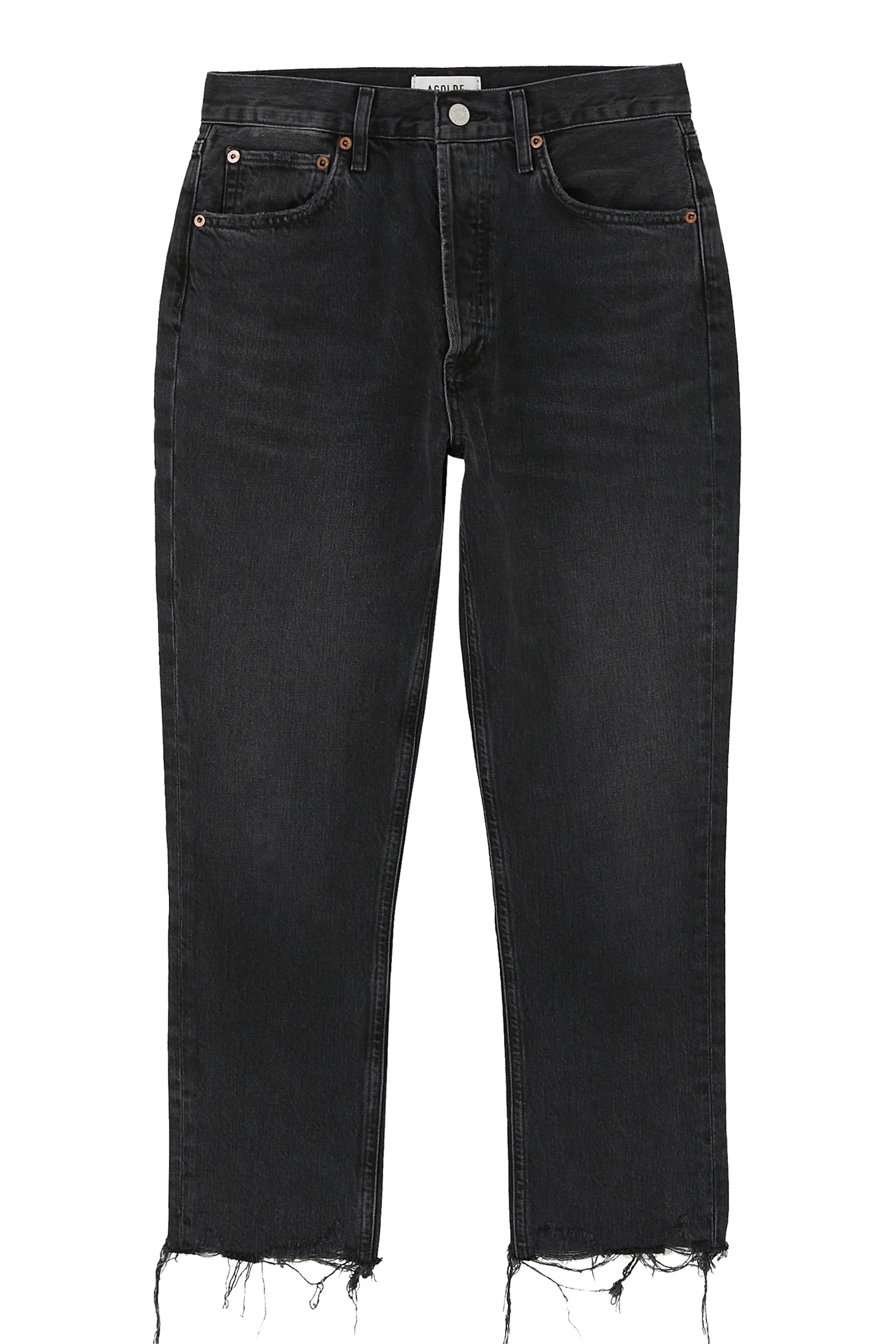 Riley High Rise Straight Crop Jeans