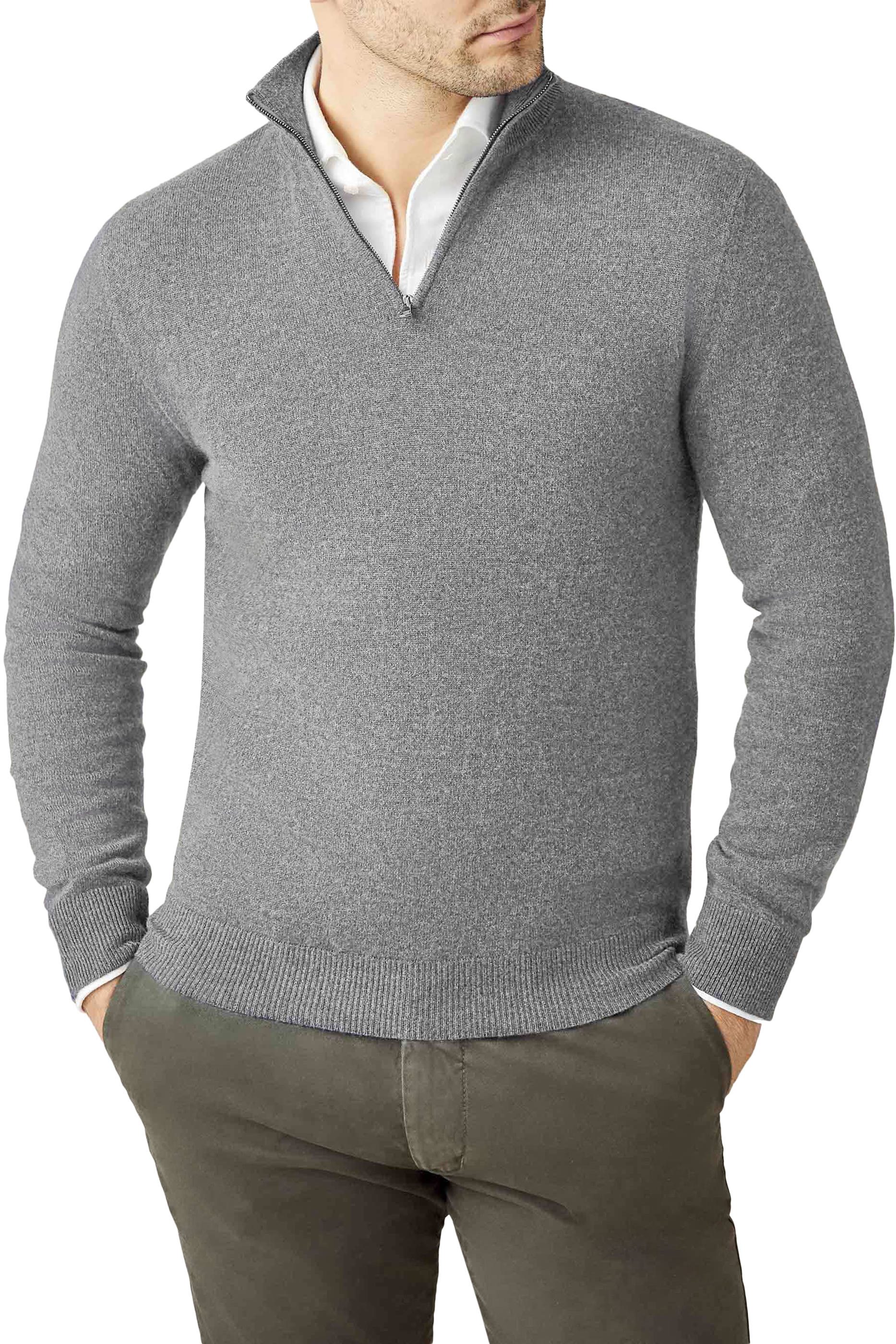 Cashmere Zip-Up Jumper