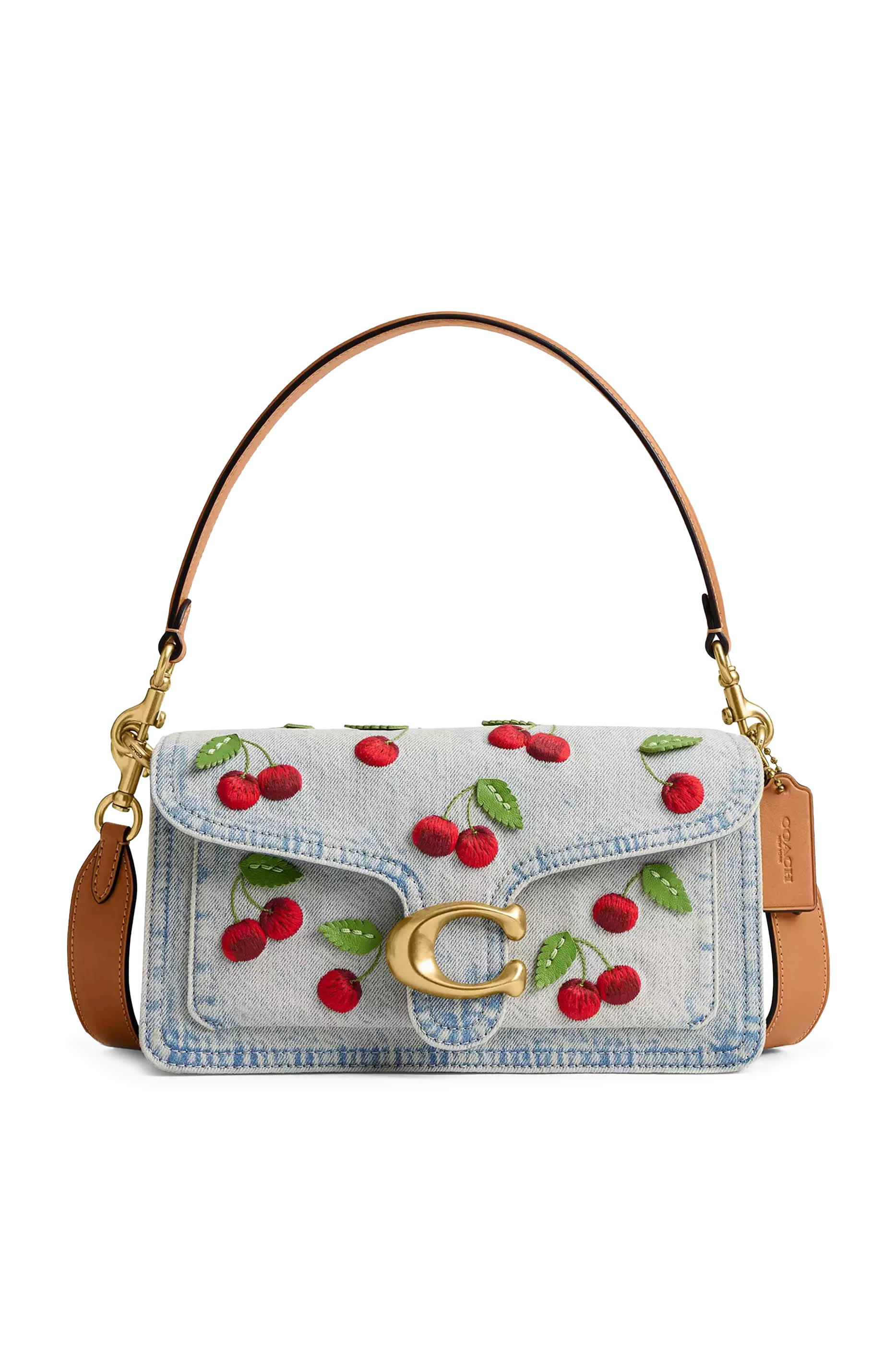 Tabby 26 Shoulder Bag With Cherry Embroidery 