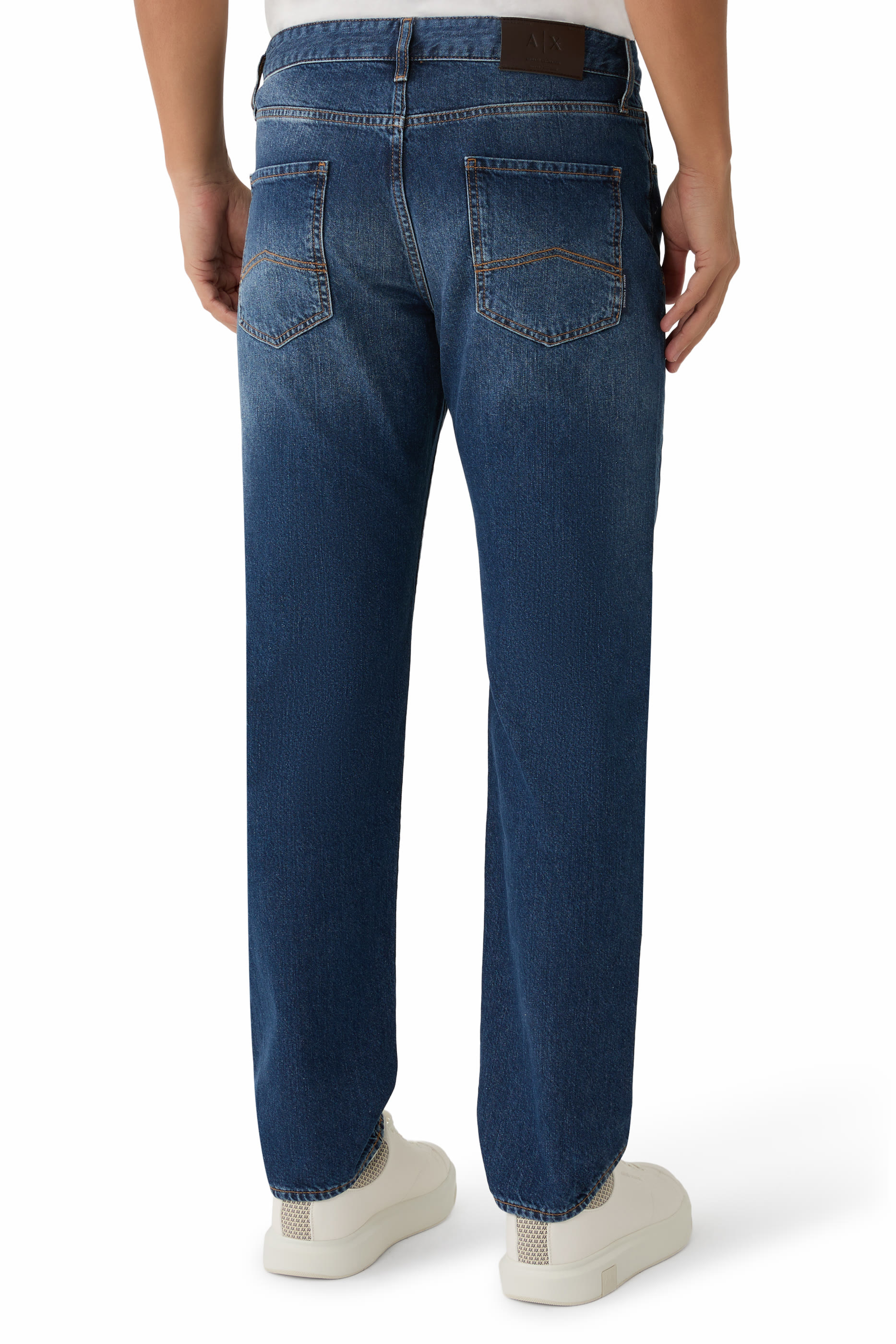 One Block Up Straight Denim Jeans