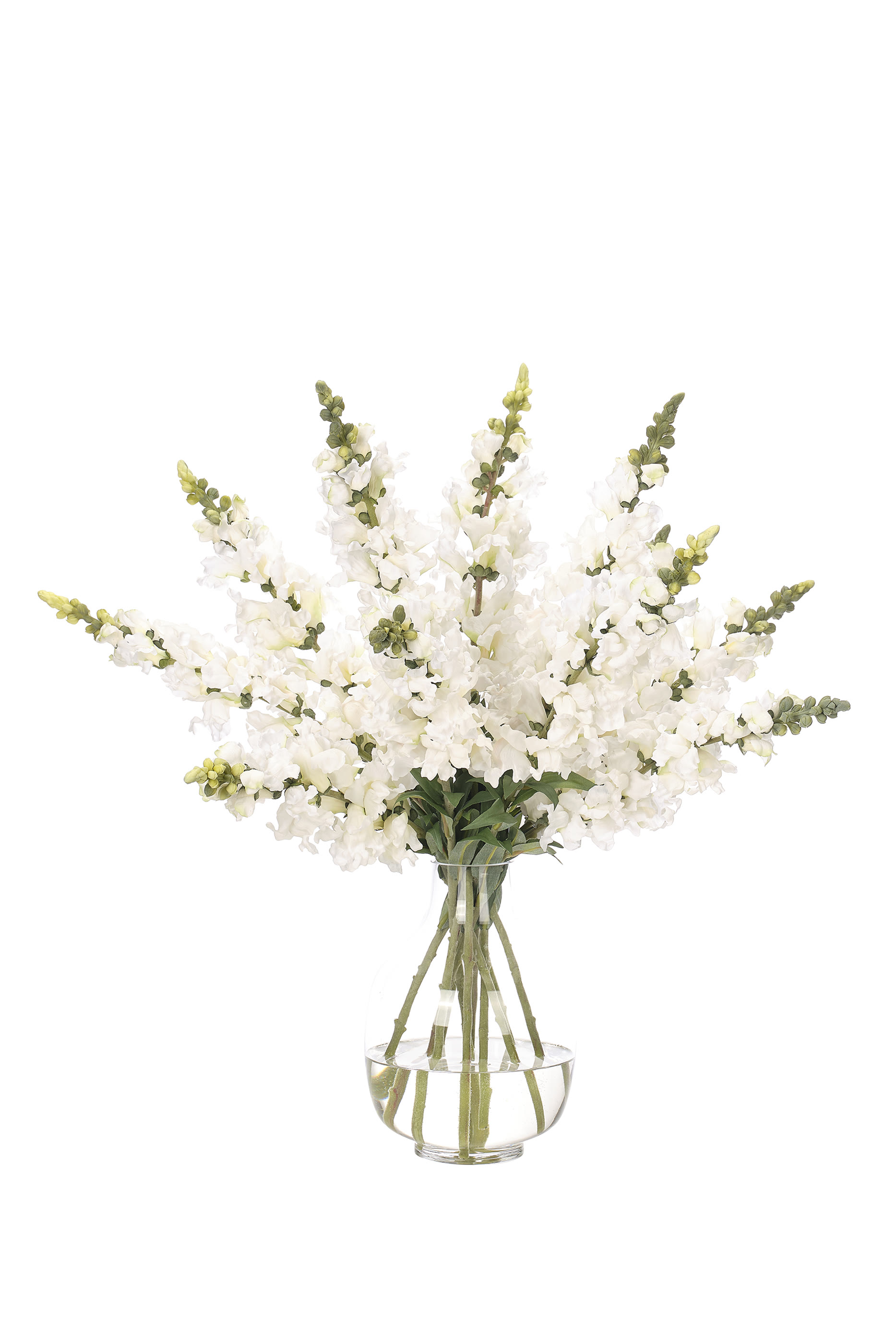 White Snapdragon Artificial Arrangement 