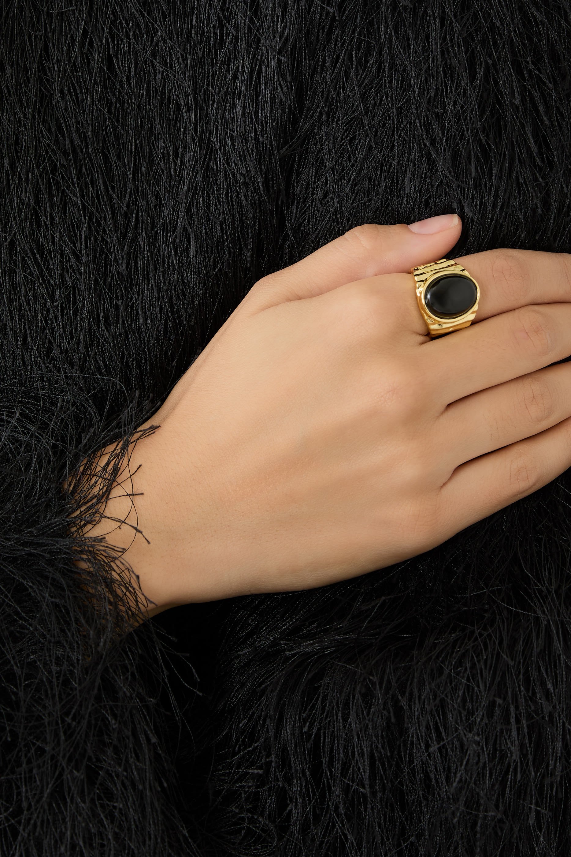 Rima Ring,  Sterling Silver & Agate