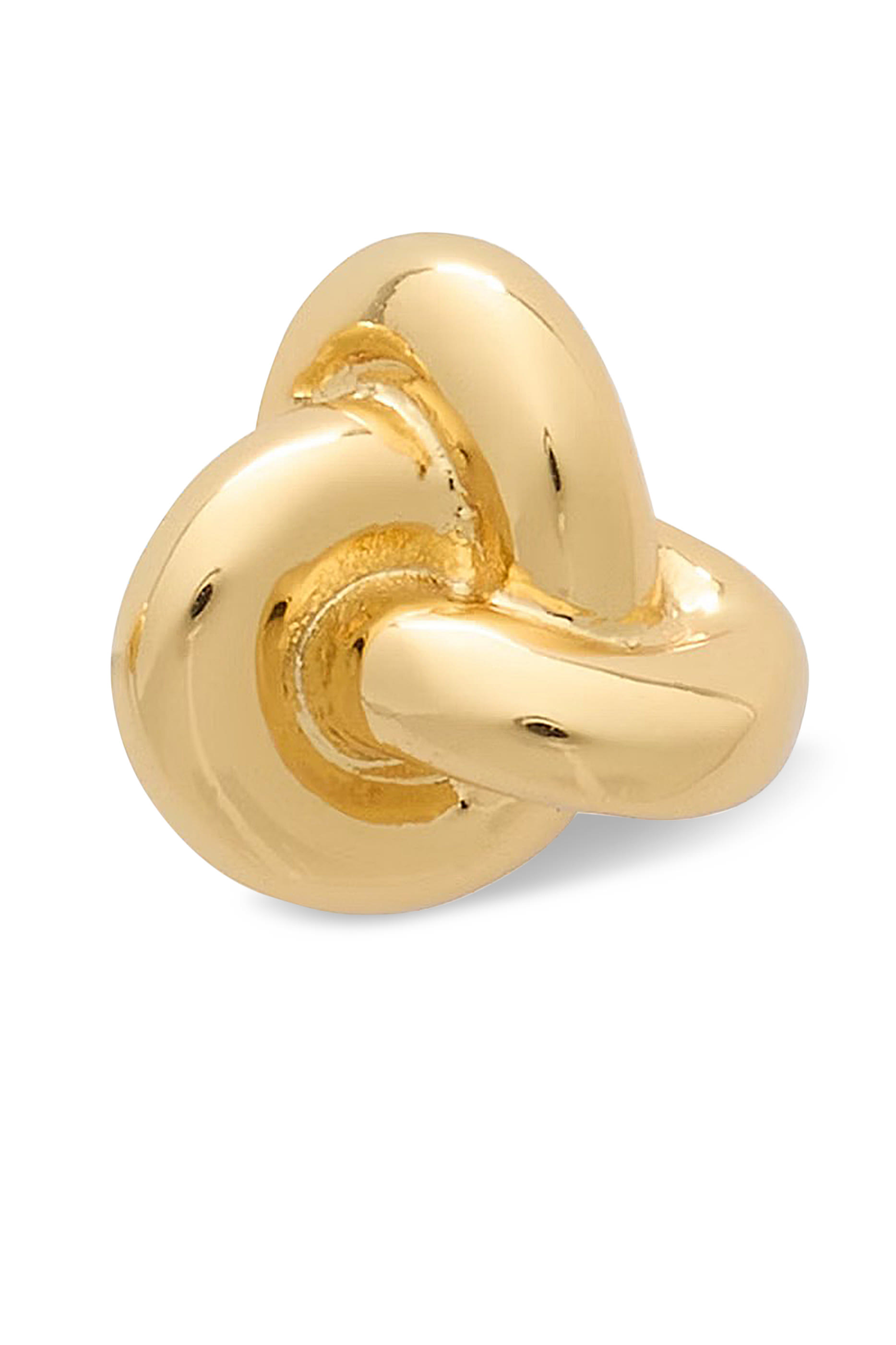 Double Knot Studs, Plated Metal & Cubic Zirconia, Titanium Posts