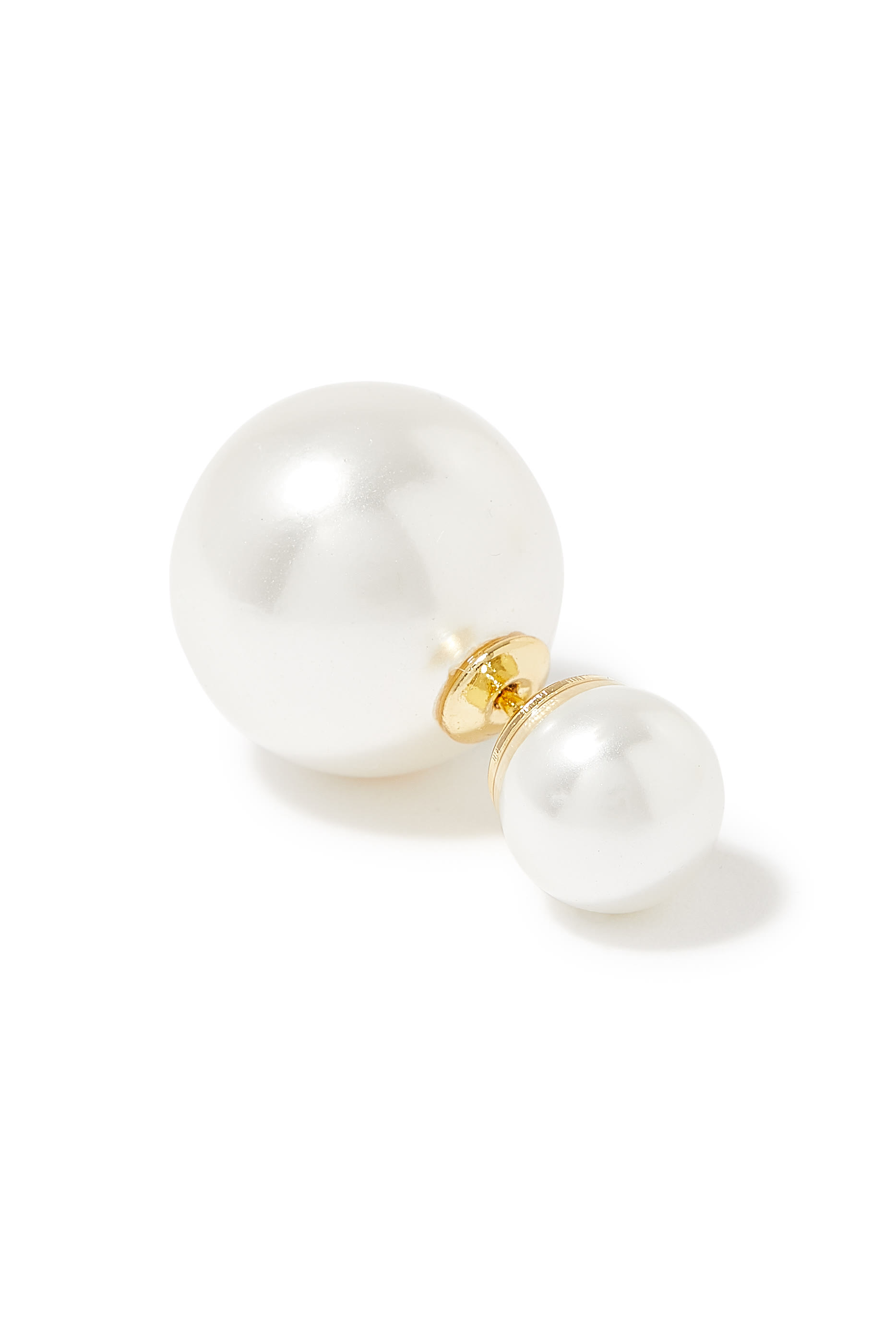 Double Ball Pearl Earrings
