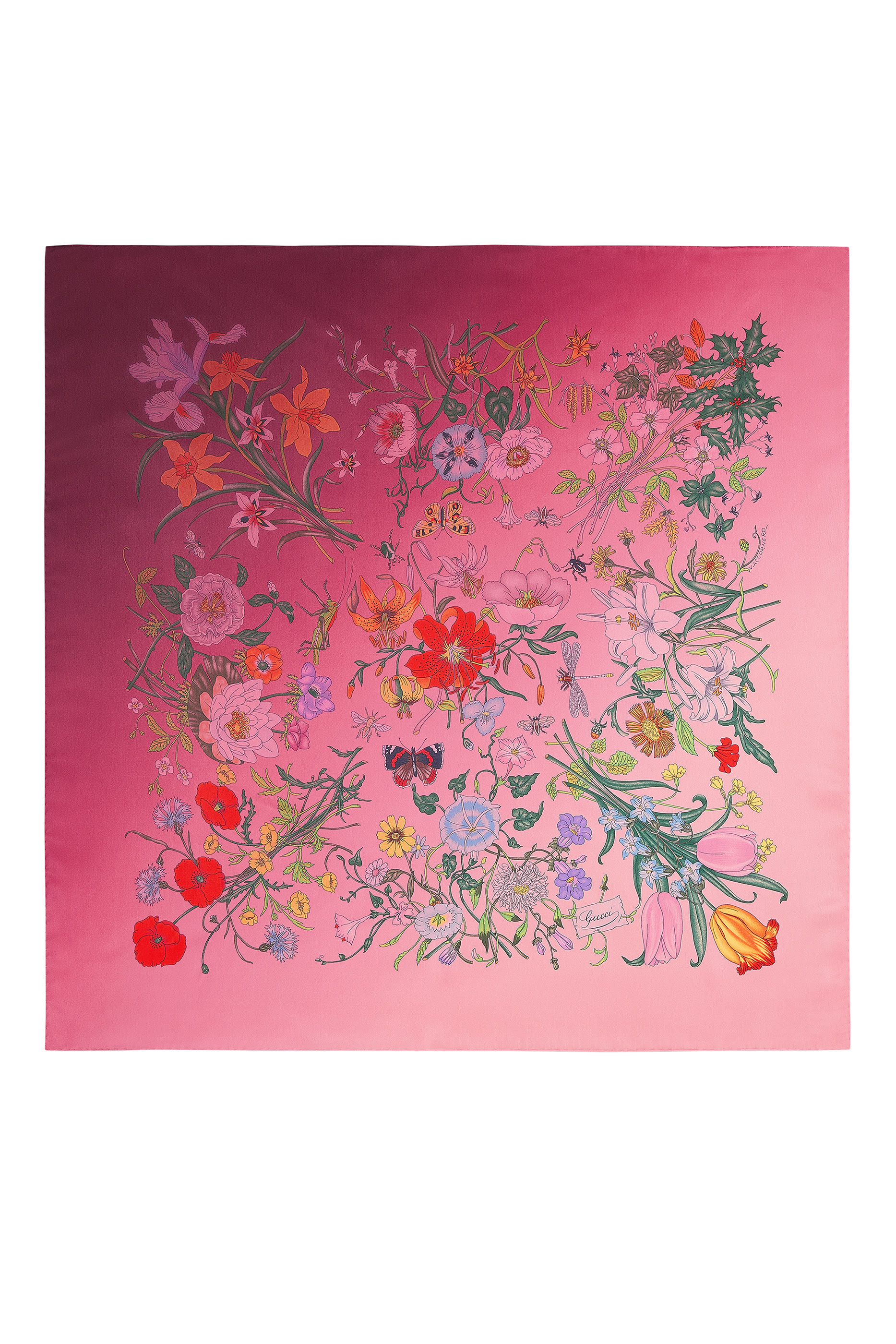 Printed Silk Carr&eacute;