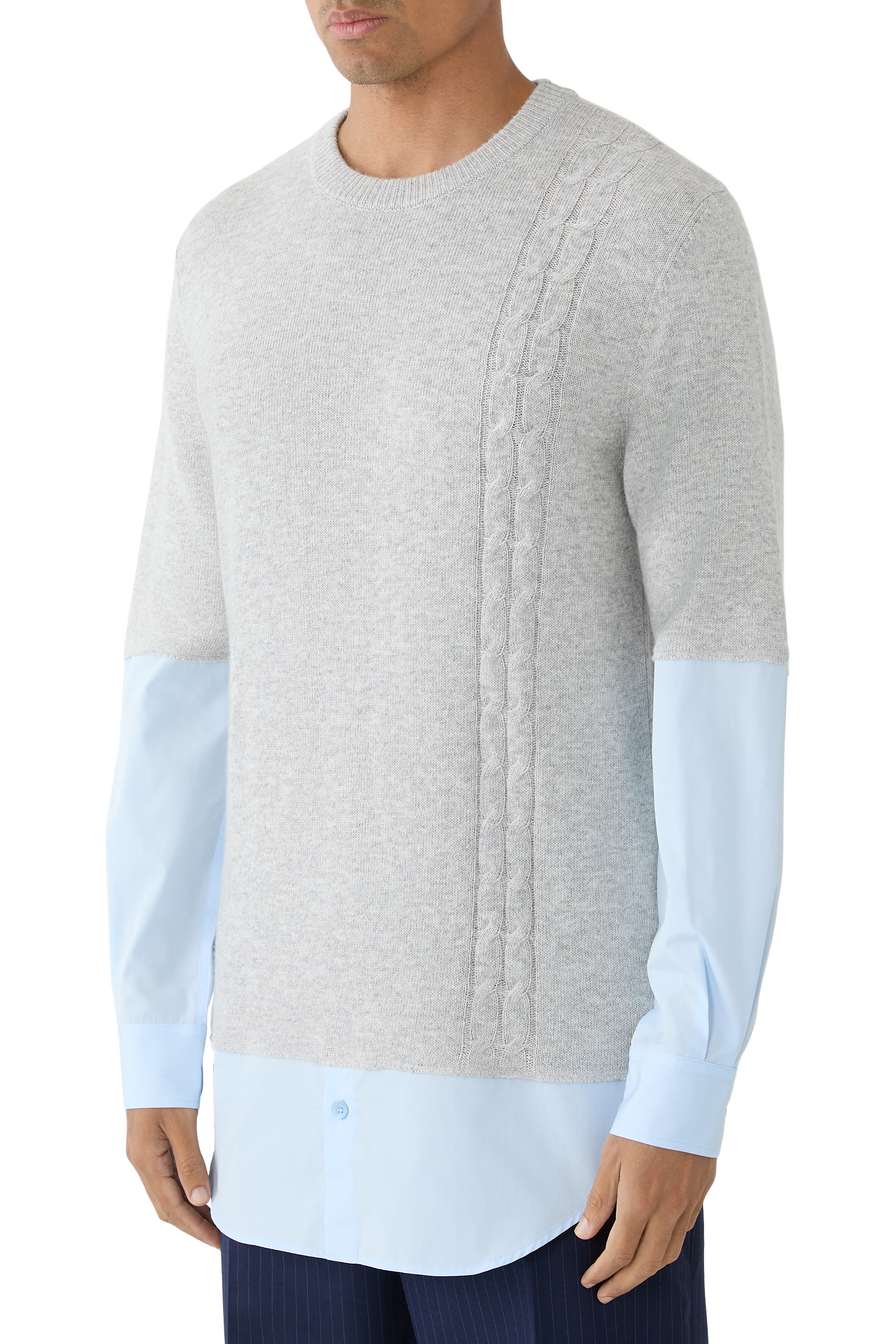 Wool and Cashmere Blend Pullover 