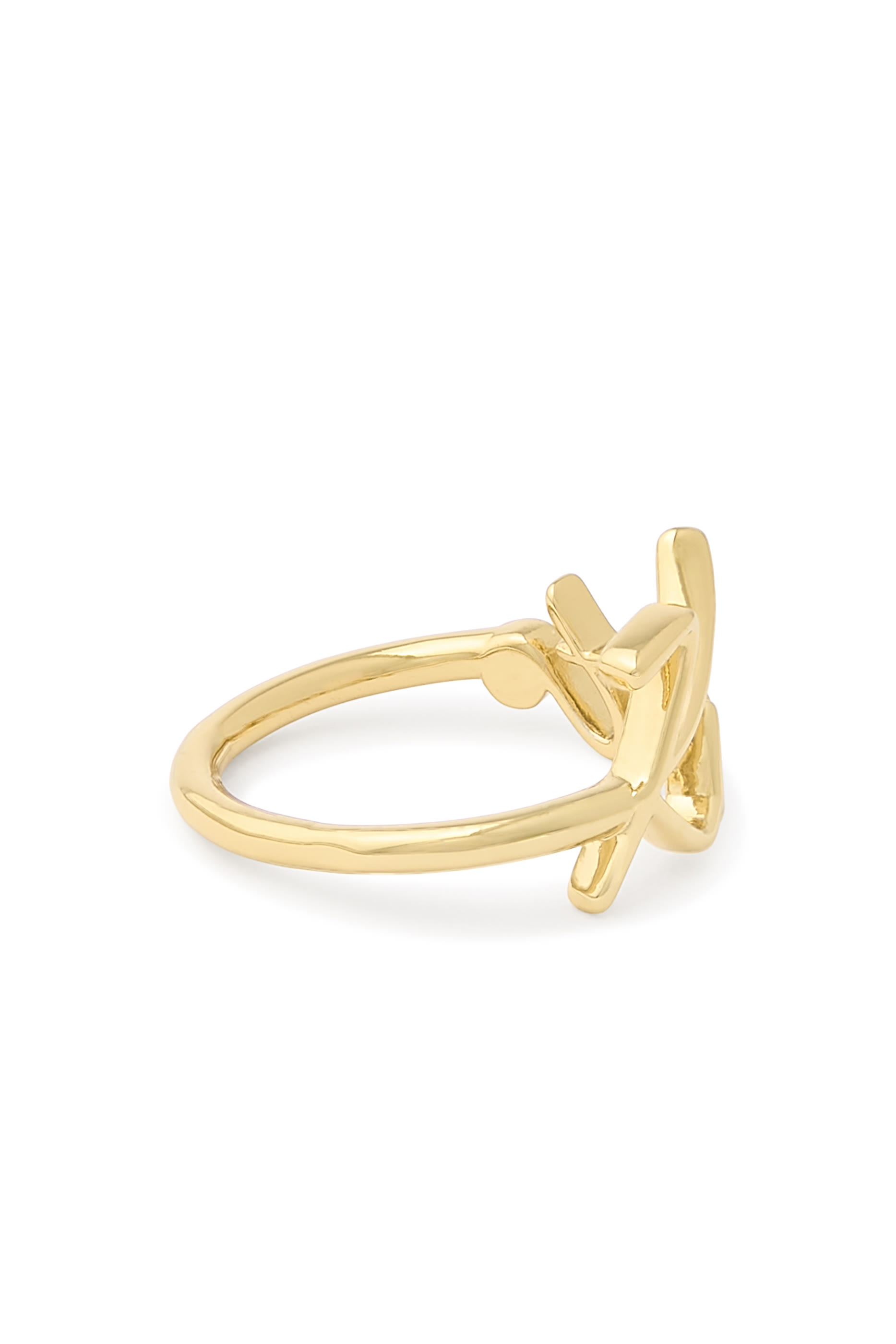 Kurt Script Ring, Brass